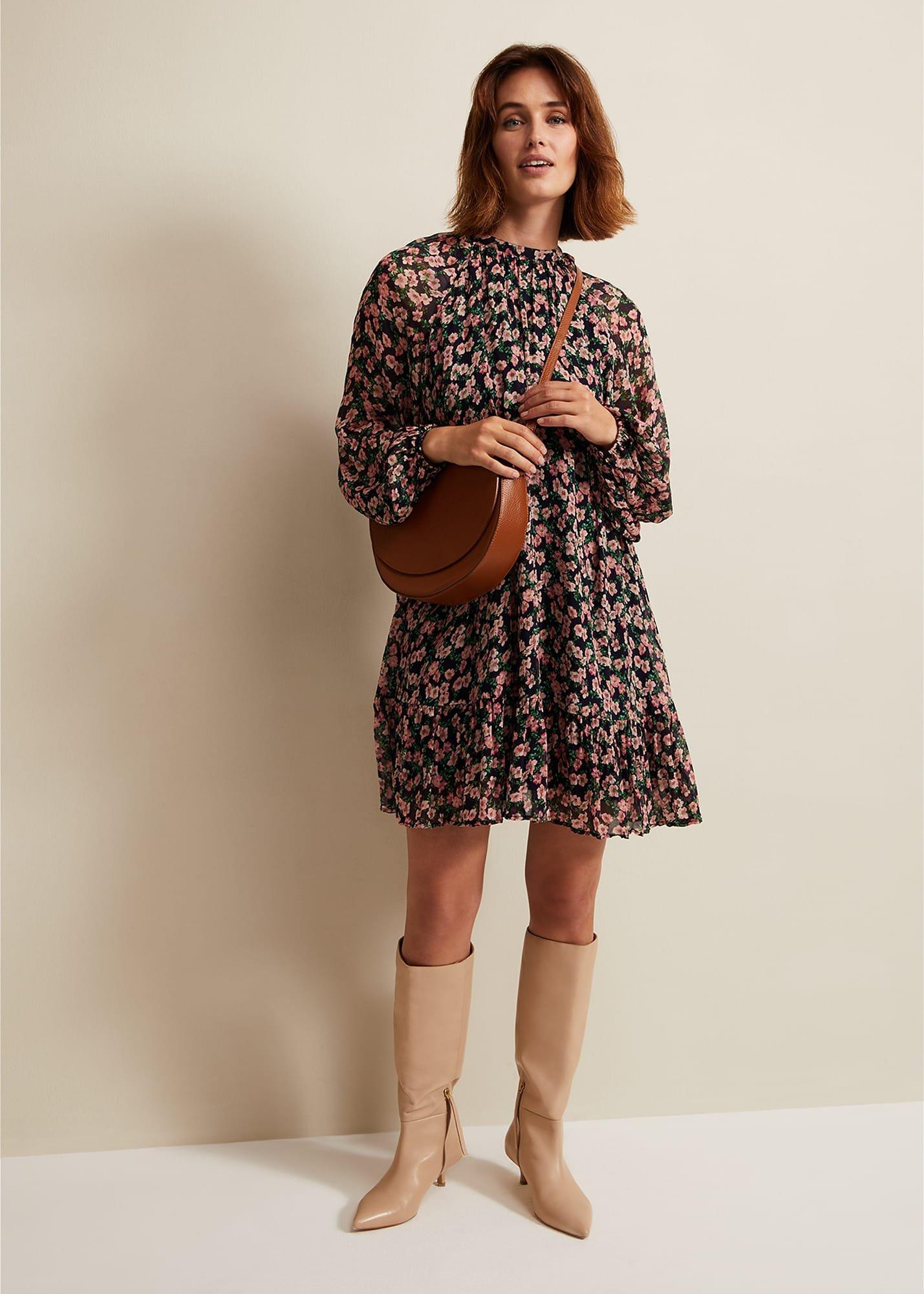 betty-floral-print-swing-dress