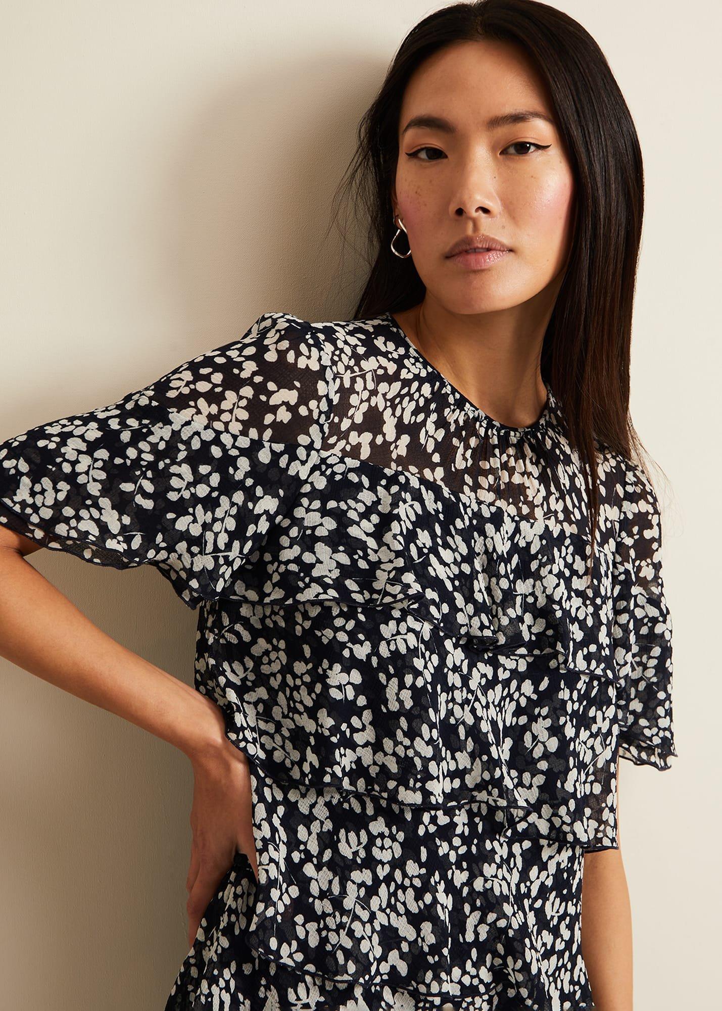 Maeve Floral Tiered Shift Dress