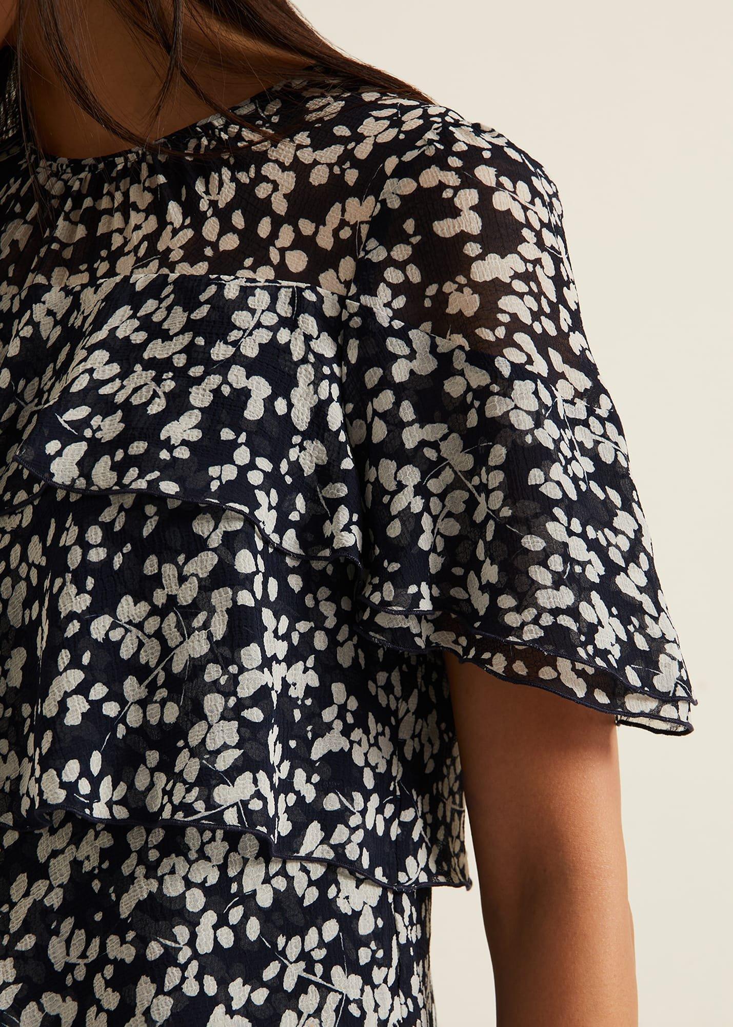 Maeve Floral Tiered Shift Dress