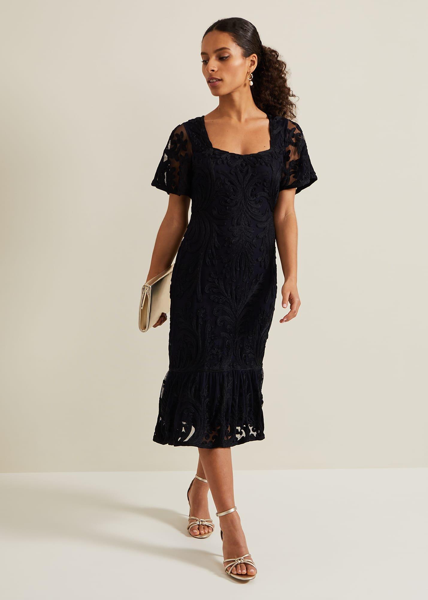 Petite Matilda Tapework Midi Dress