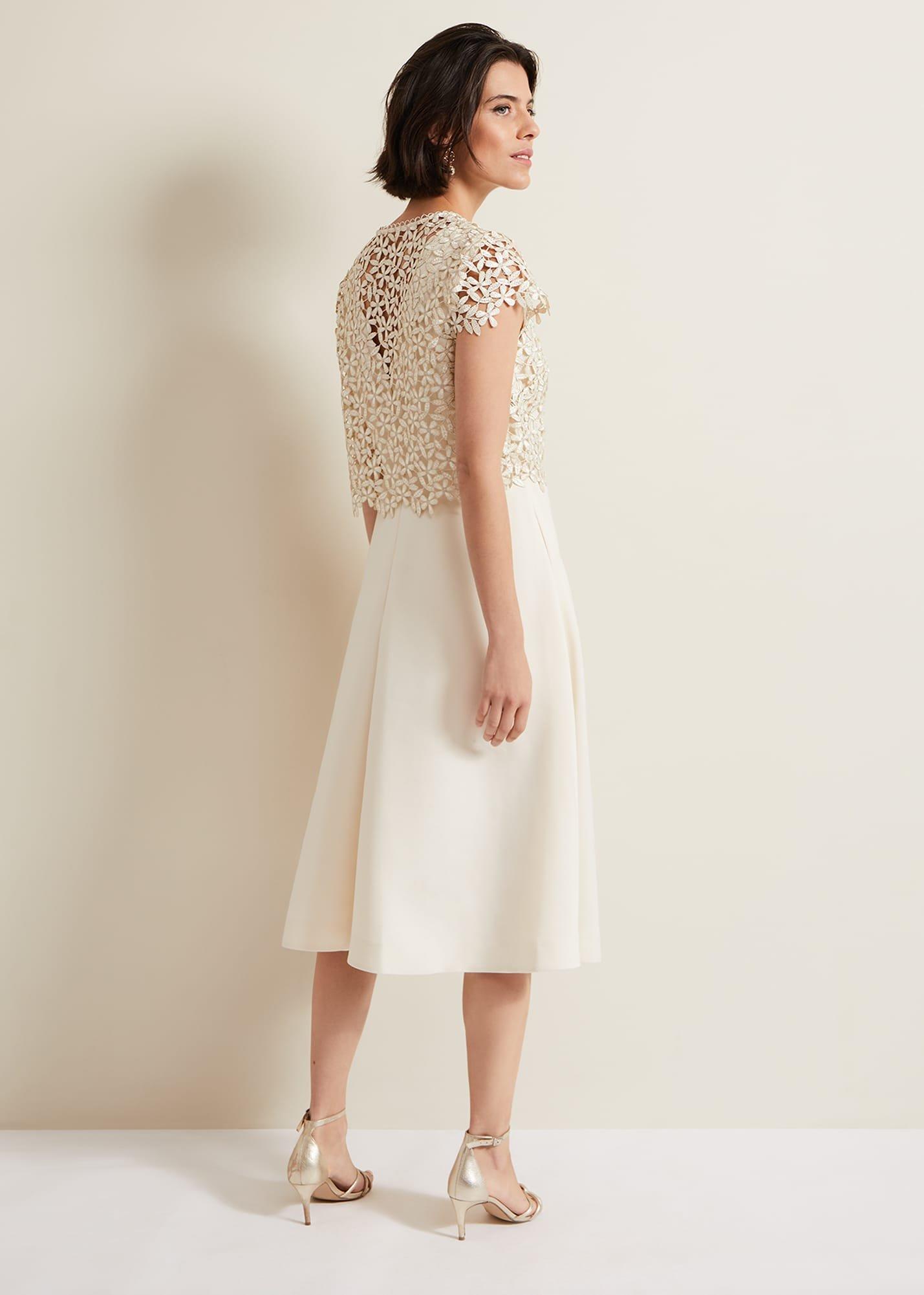 Maxine Lace Fit And Flare Dress