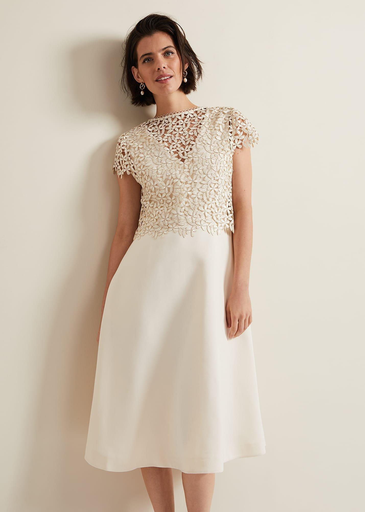 Maxine Lace Fit And Flare Dress