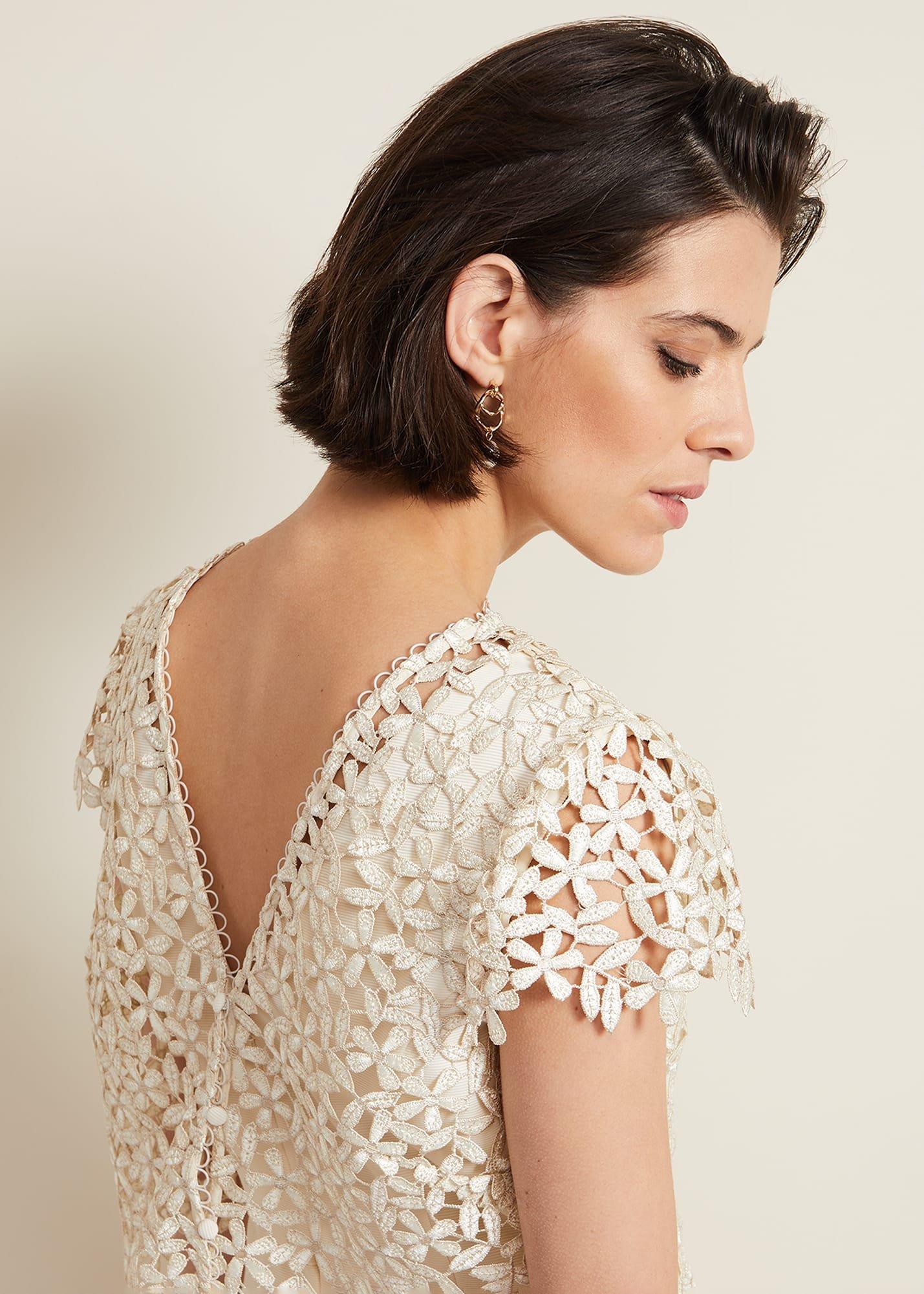 Maxine Lace Fit And Flare Dress