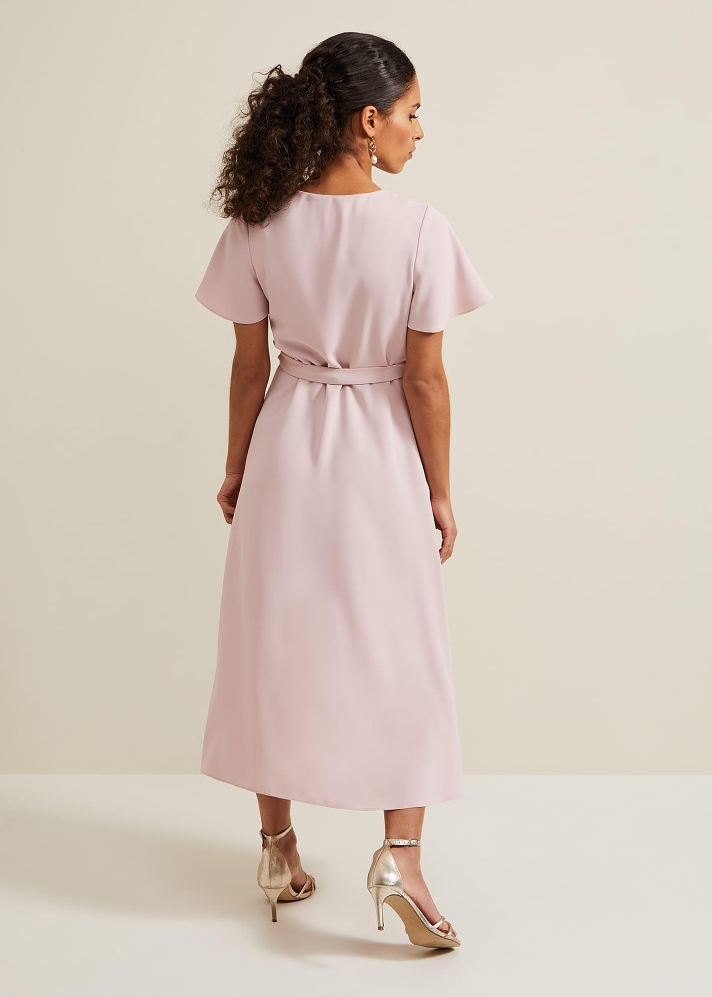 Petite Julissa Frill Wrap Dress