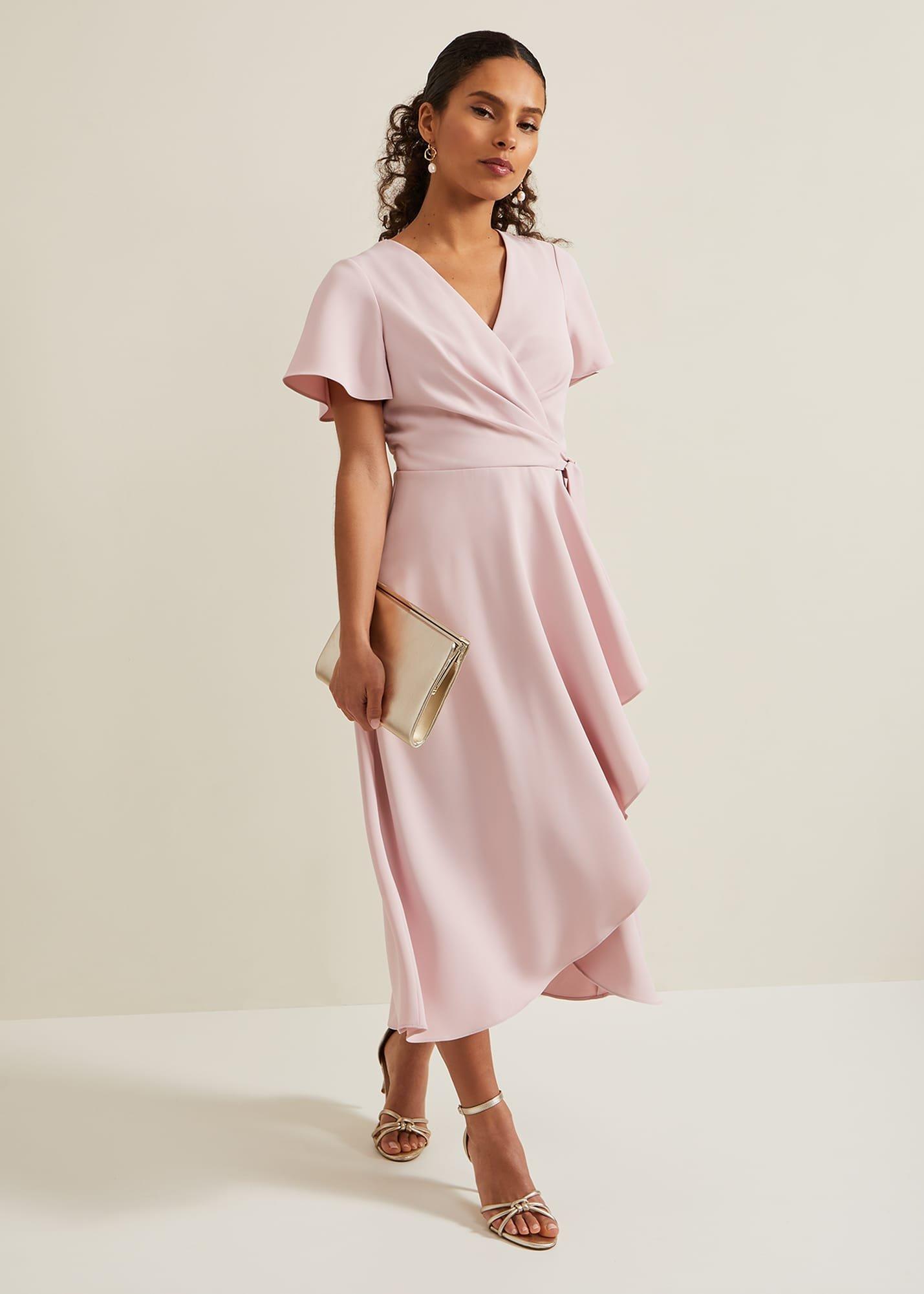 Petite Julissa Frill Wrap Dress | Phase Eight UK |
