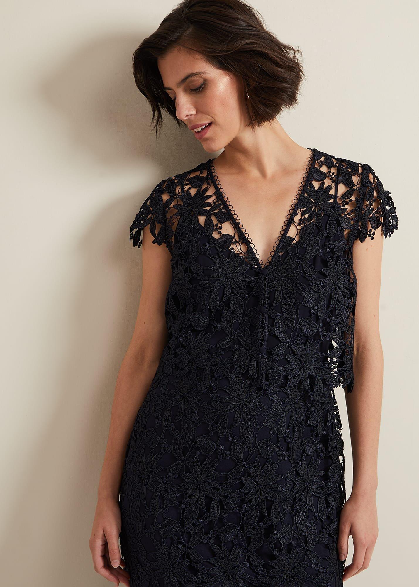 Meghan Lace Double Layer Dress