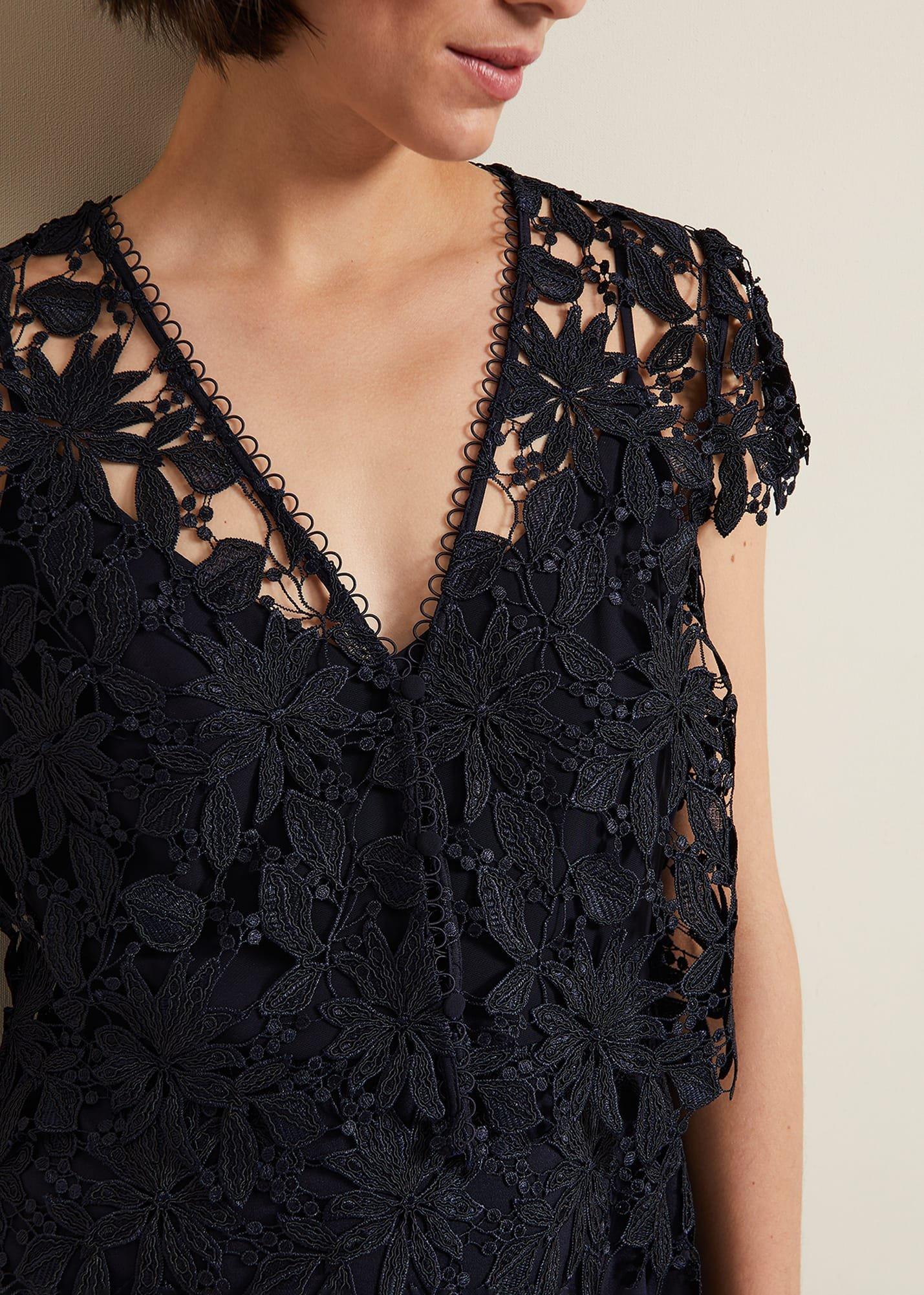 Meghan Lace Double Layer Dress