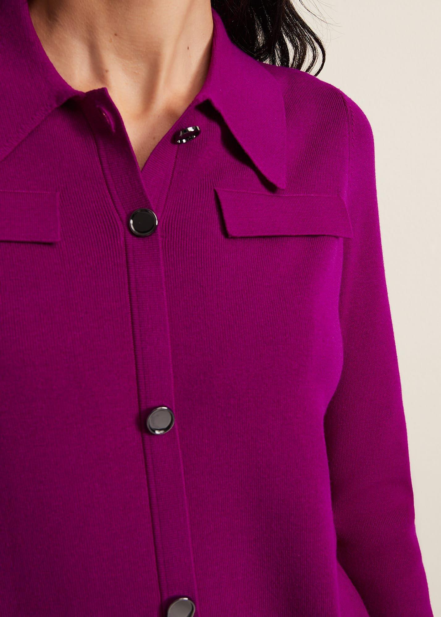 Azealia Fine Knit Collared Tunic Dress