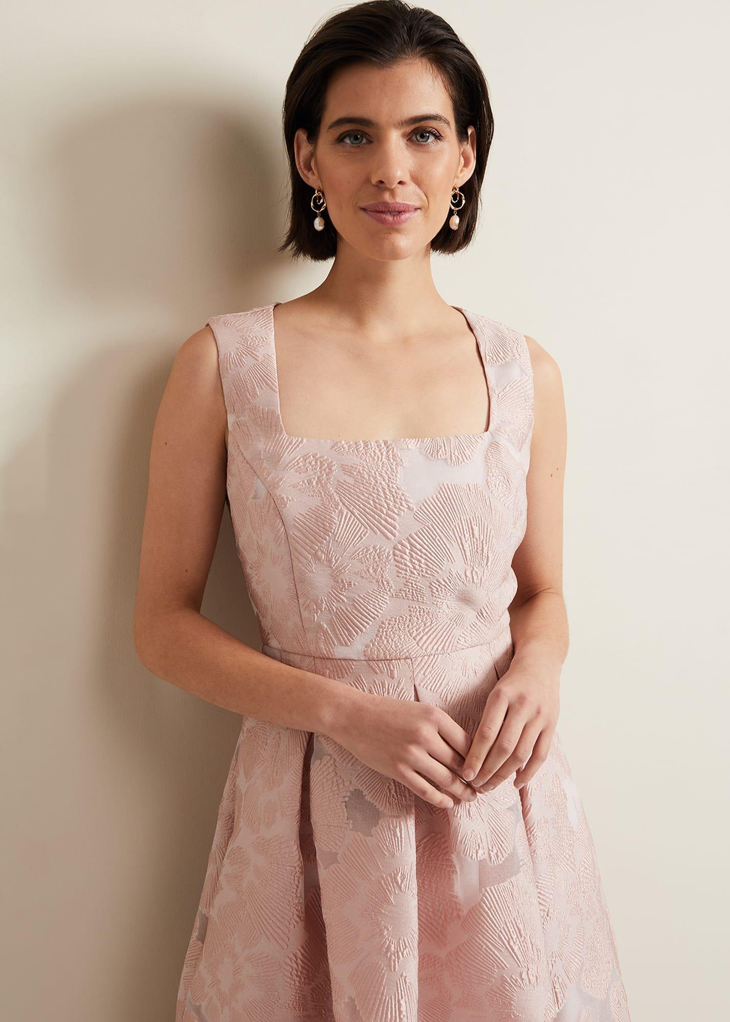 Jacesta Jacquard Fit And Flare Dress