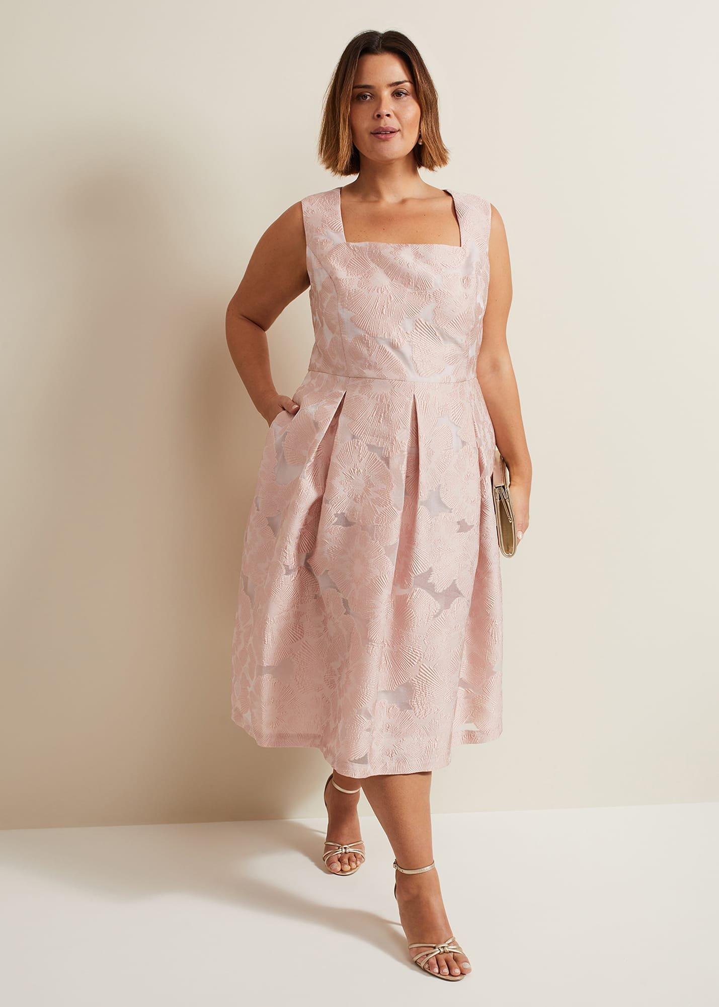 Jacesta Jacquard Fit And Flare Dress