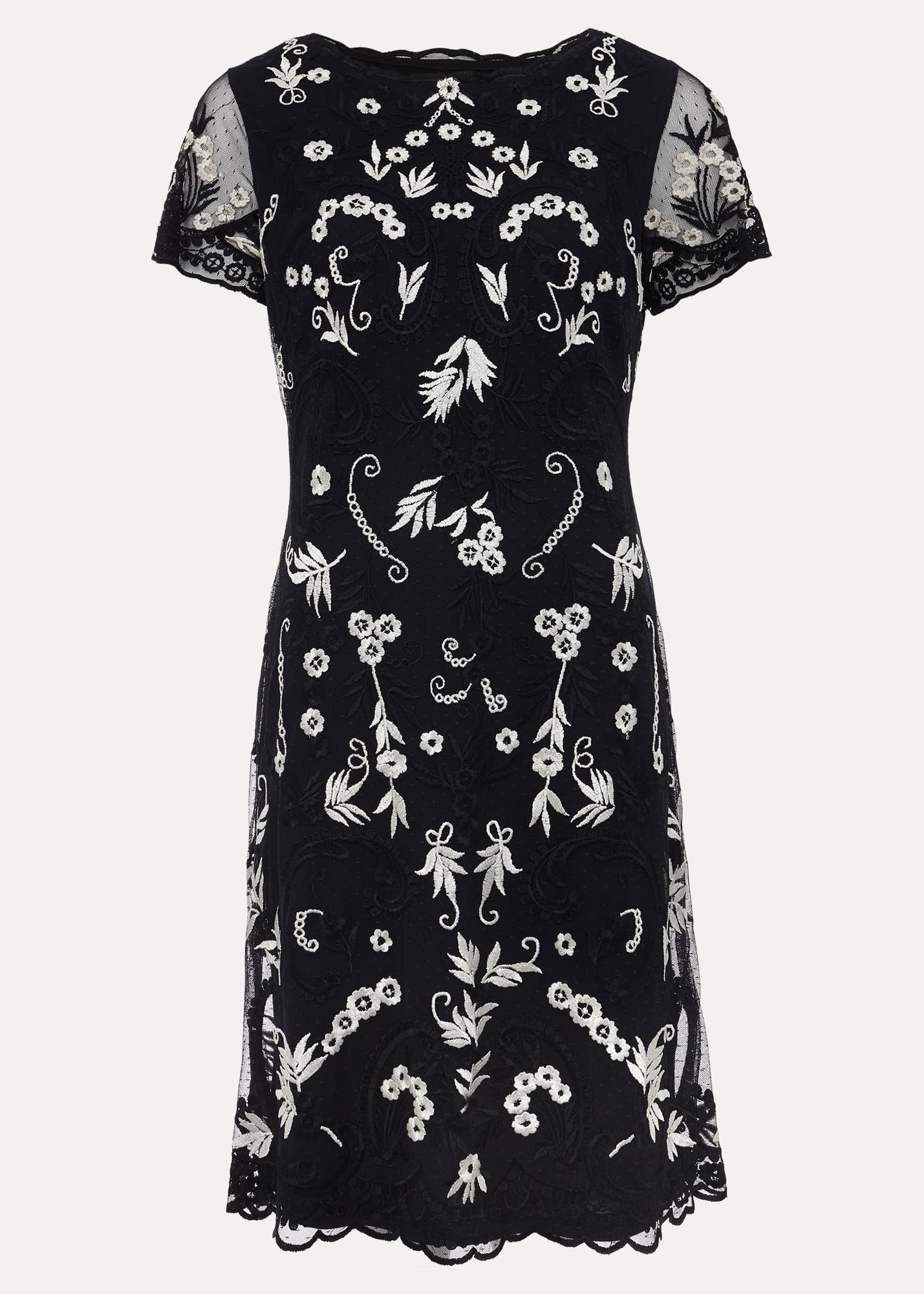 Petite Florisa Embroidered Dress