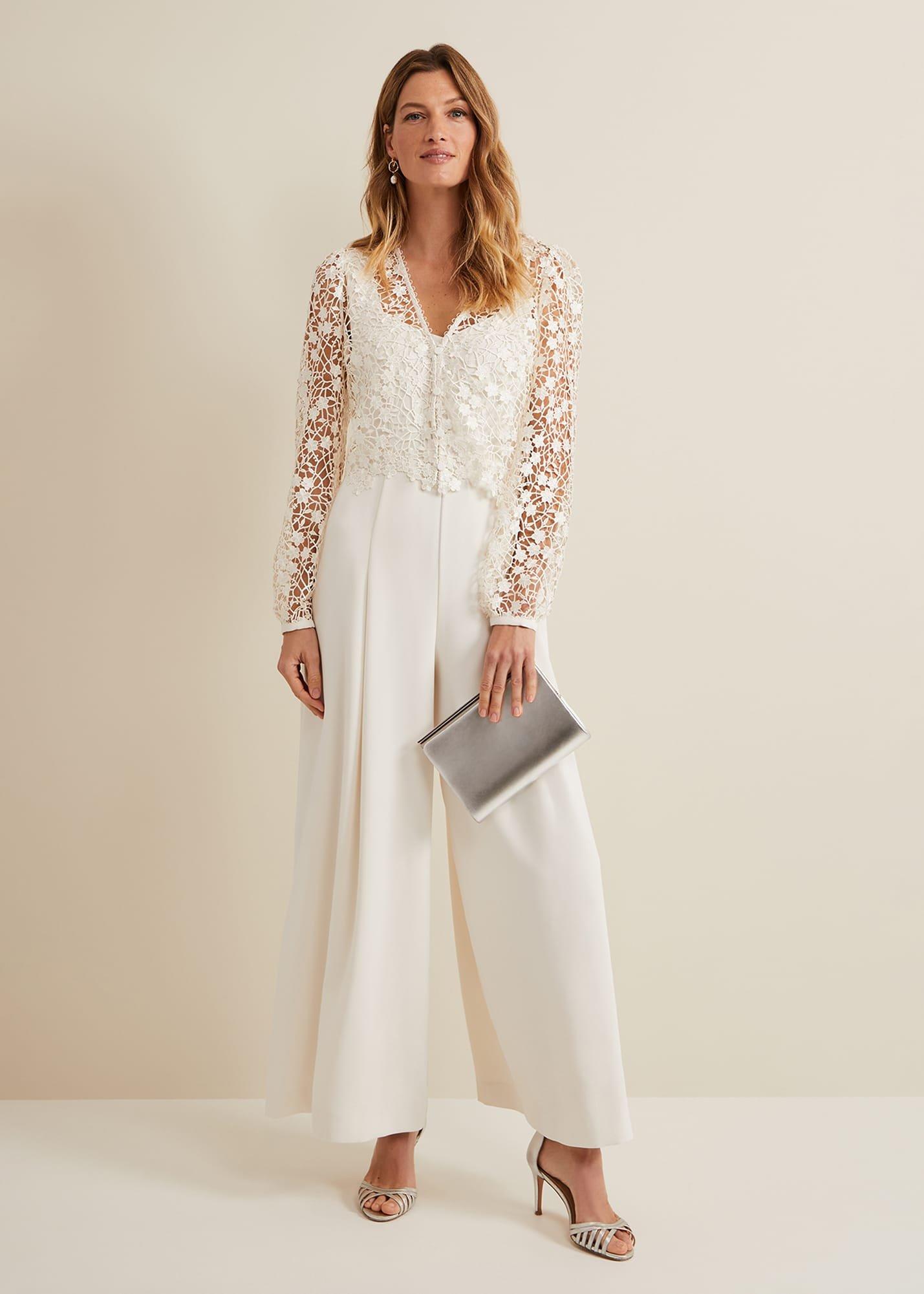 Mariposa Cream Lace Jumpsuit