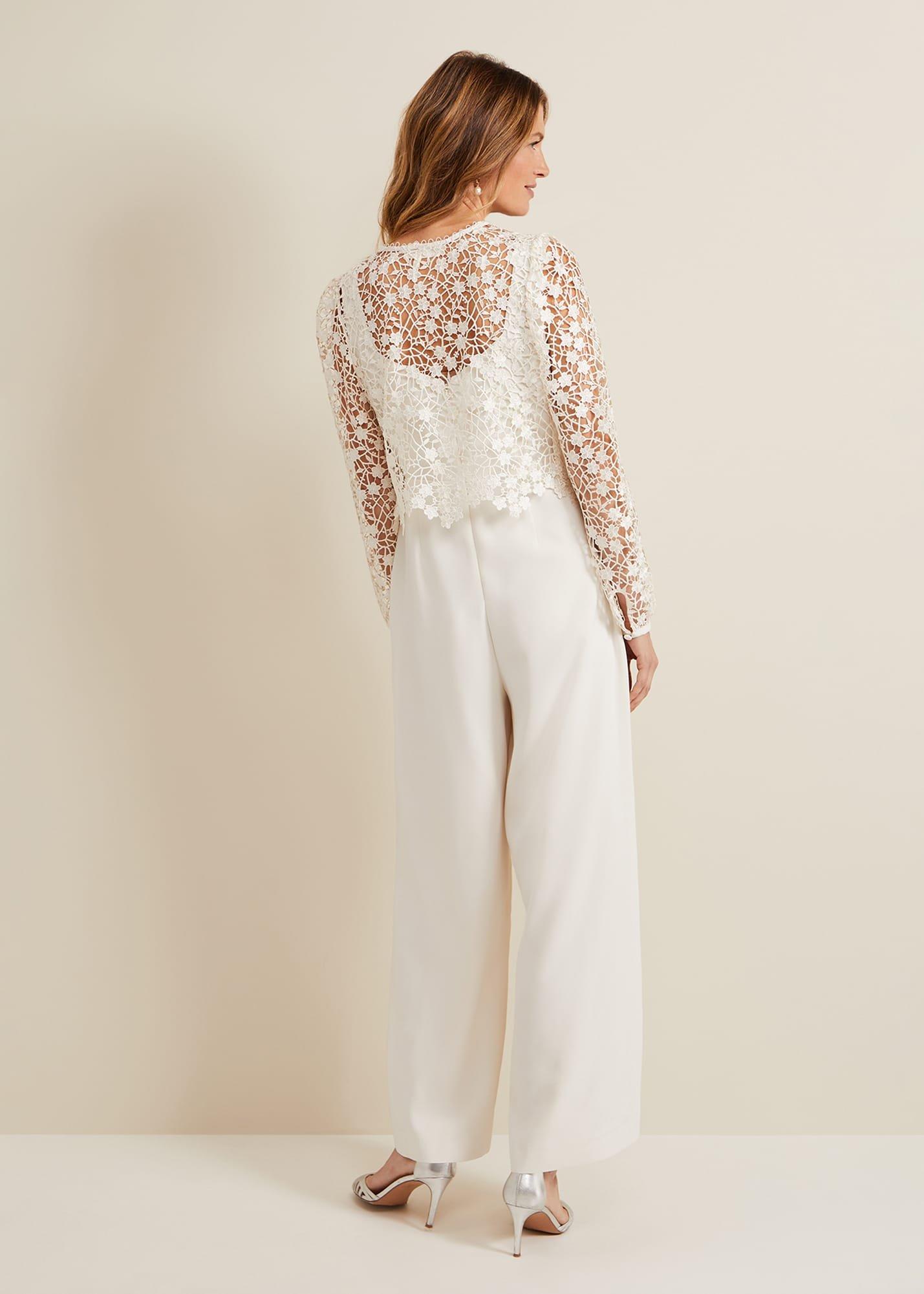 Mariposa Cream Lace Jumpsuit