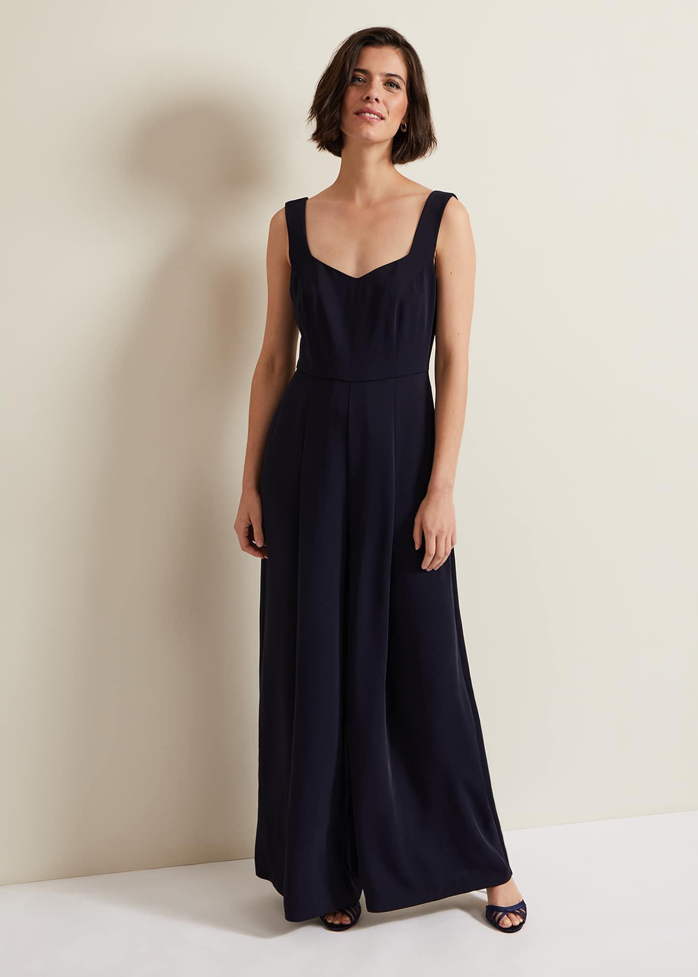 Mariposa Navy Lace Jumpsuit