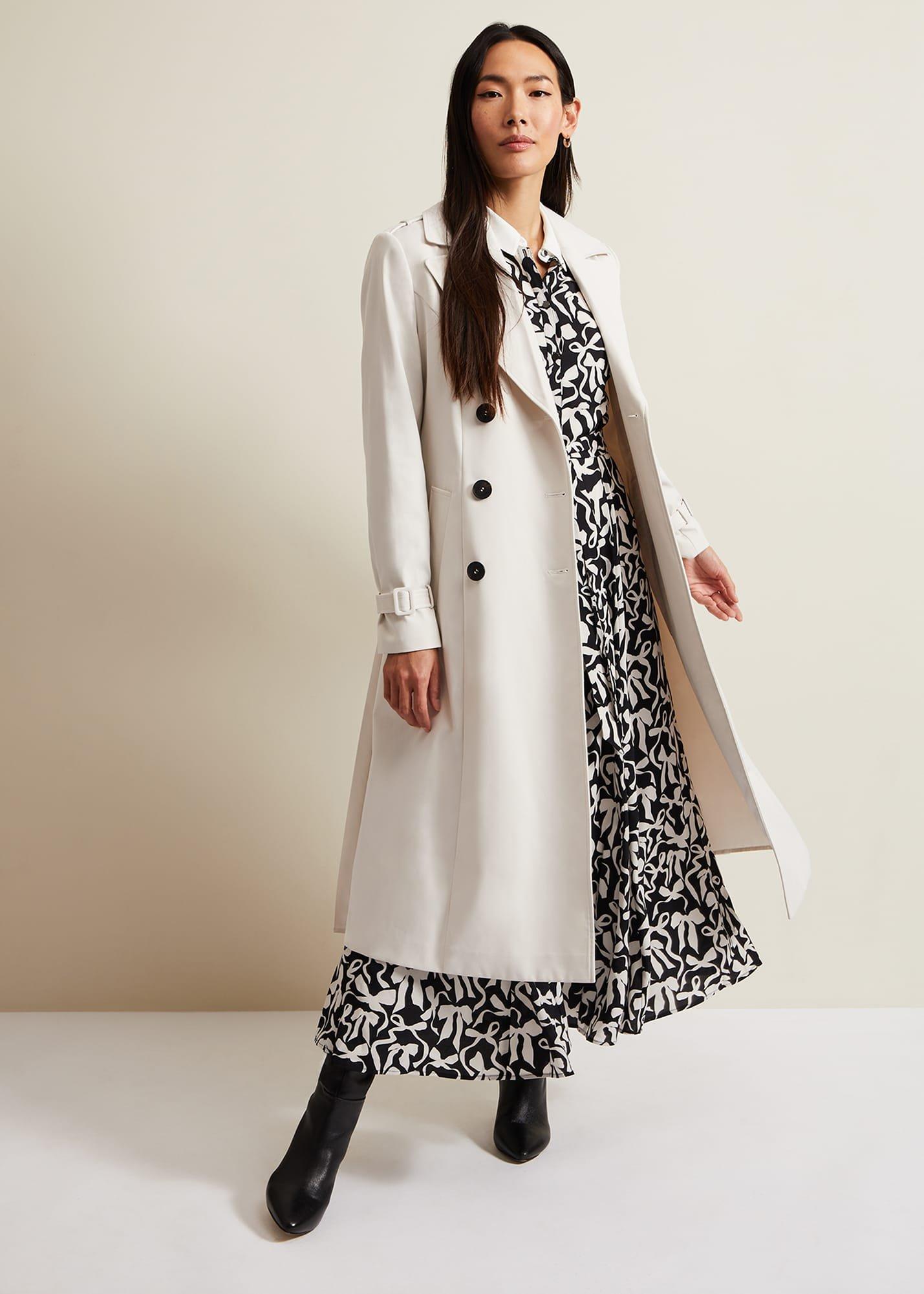 Bonnie Black Bow Shirt Midi Dress