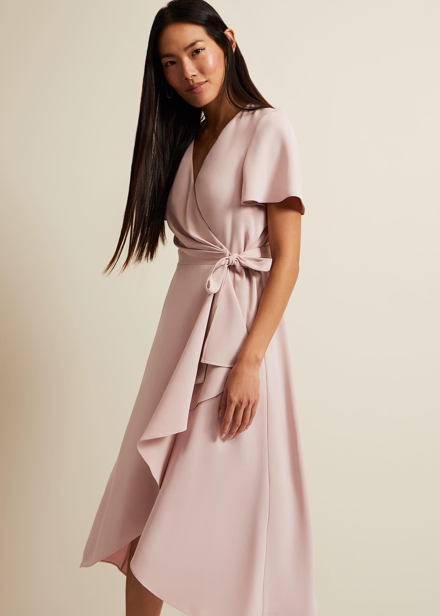 Julissa Frill Wrap Midi Dress