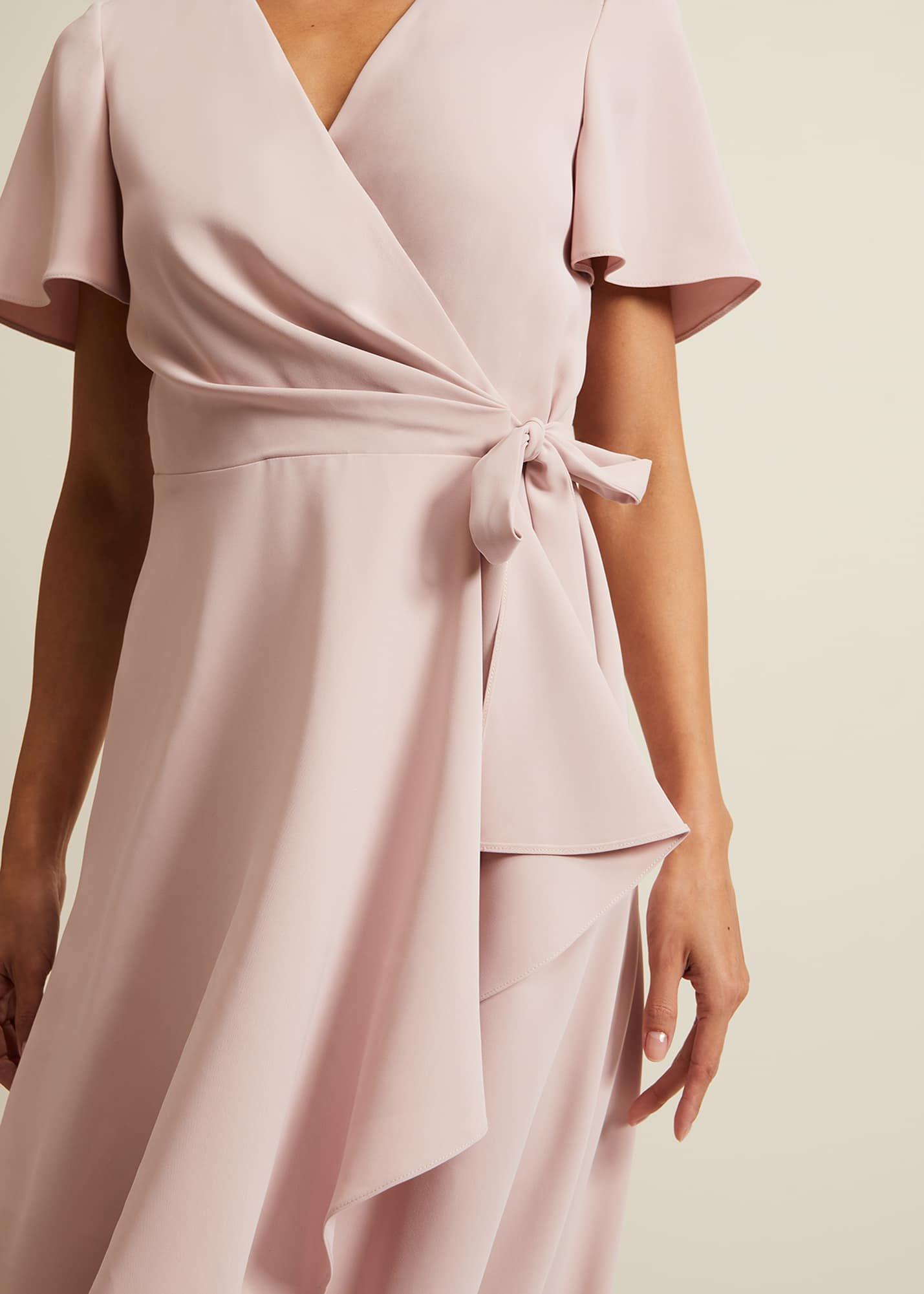 Julissa Frill Wrap Midi Dress
