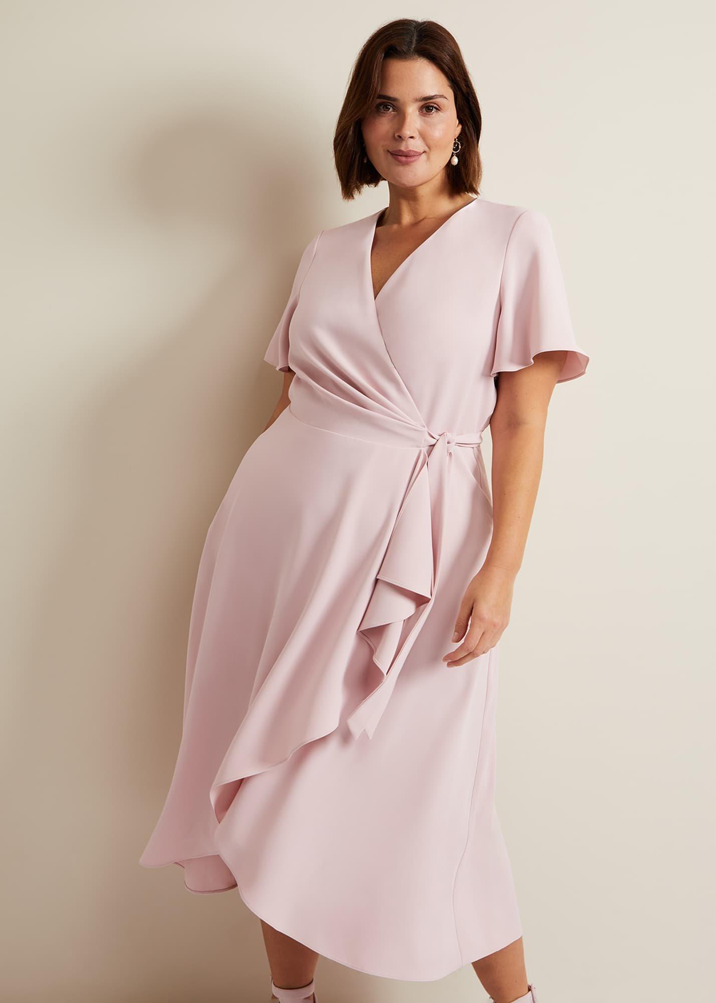 Julissa Frill Wrap Midi Dress
