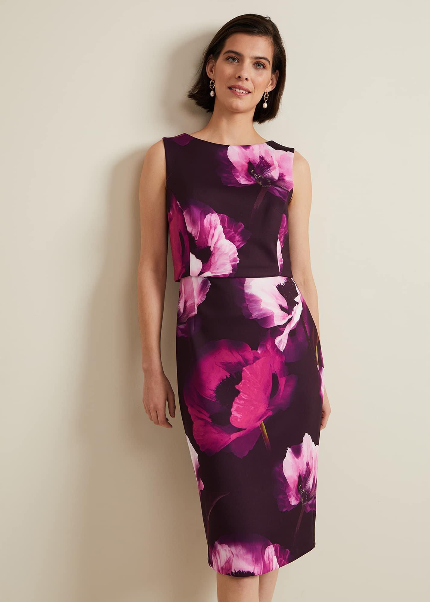 Christie Printed Scuba Midi Dress