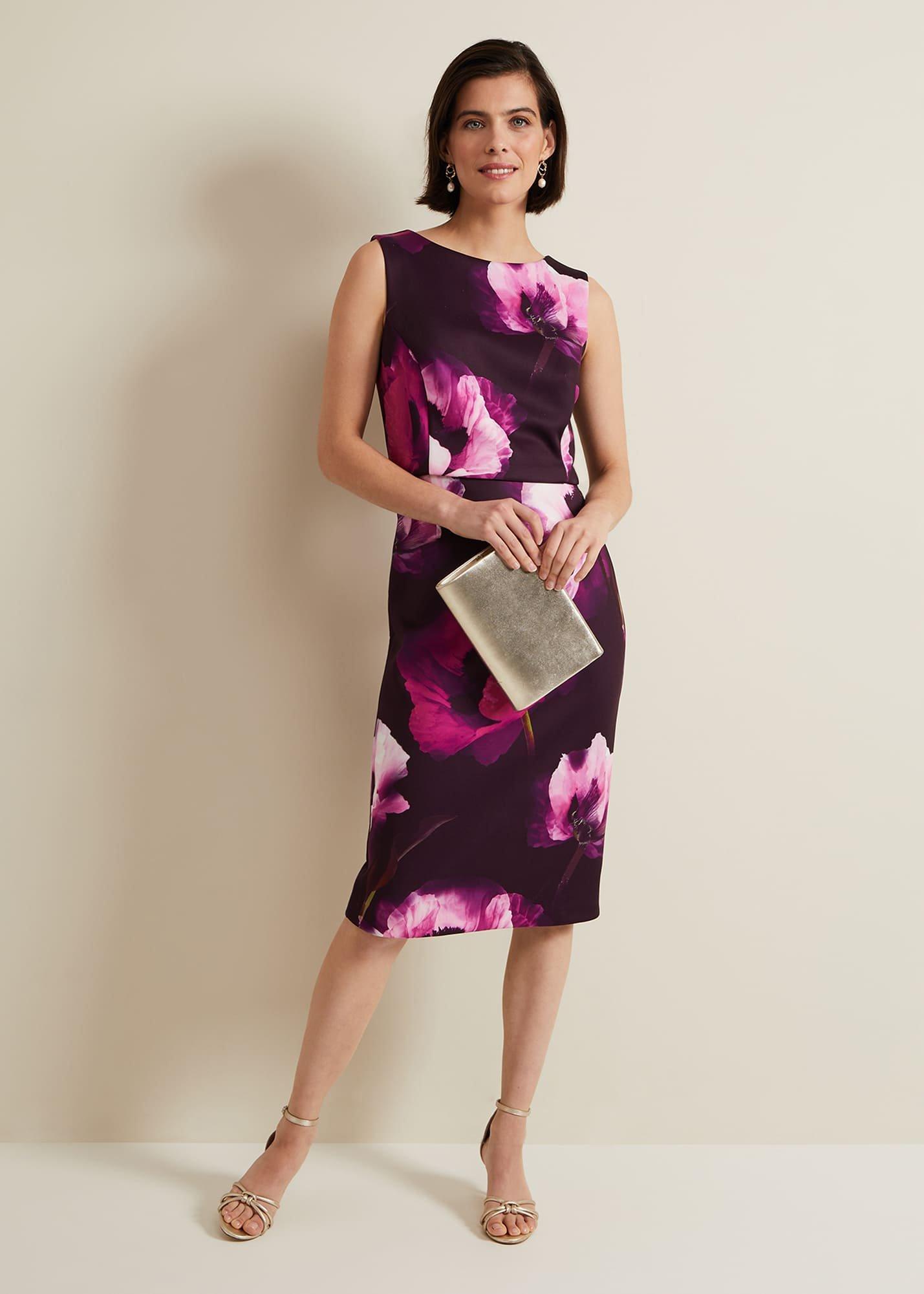 Christie Printed Scuba Midi Dress