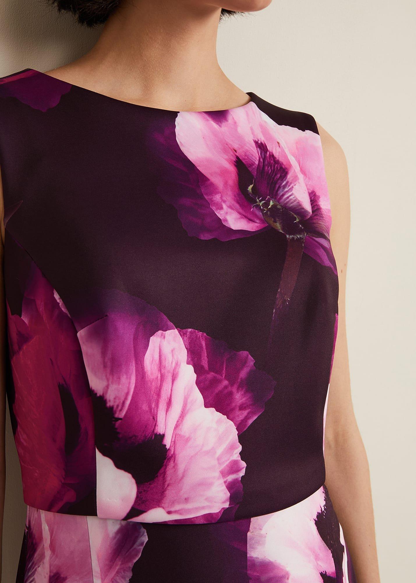 Christie Printed Scuba Midi Dress