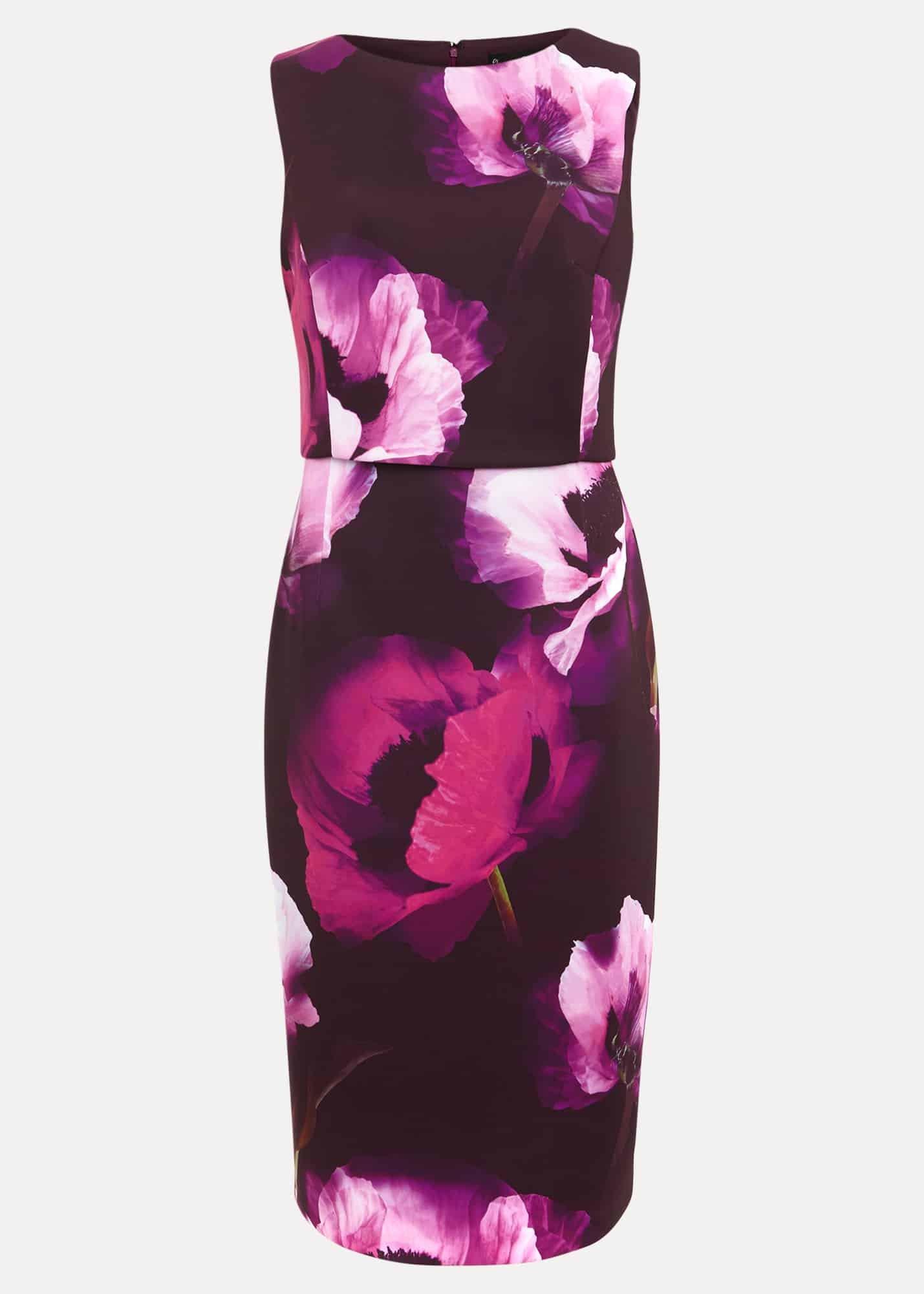 Christie Printed Scuba Midi Dress
