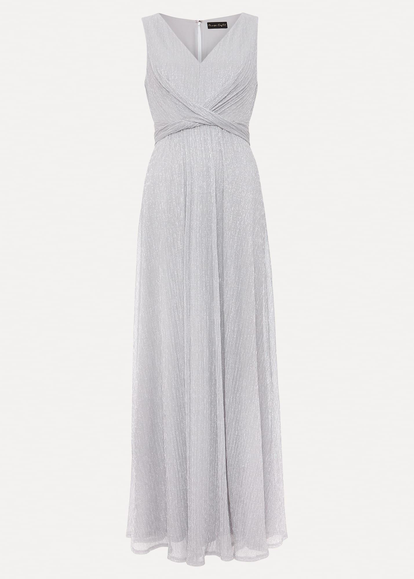 Artemis Plisse Shimmer Maxi Dress