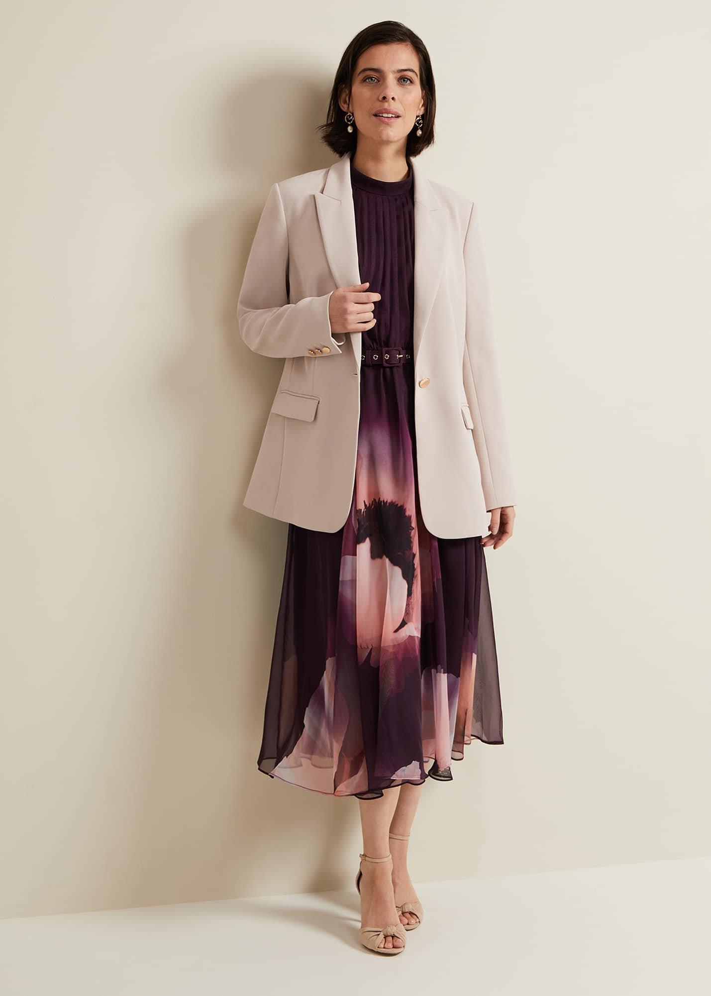 Bethany Placement Print Midi Dress