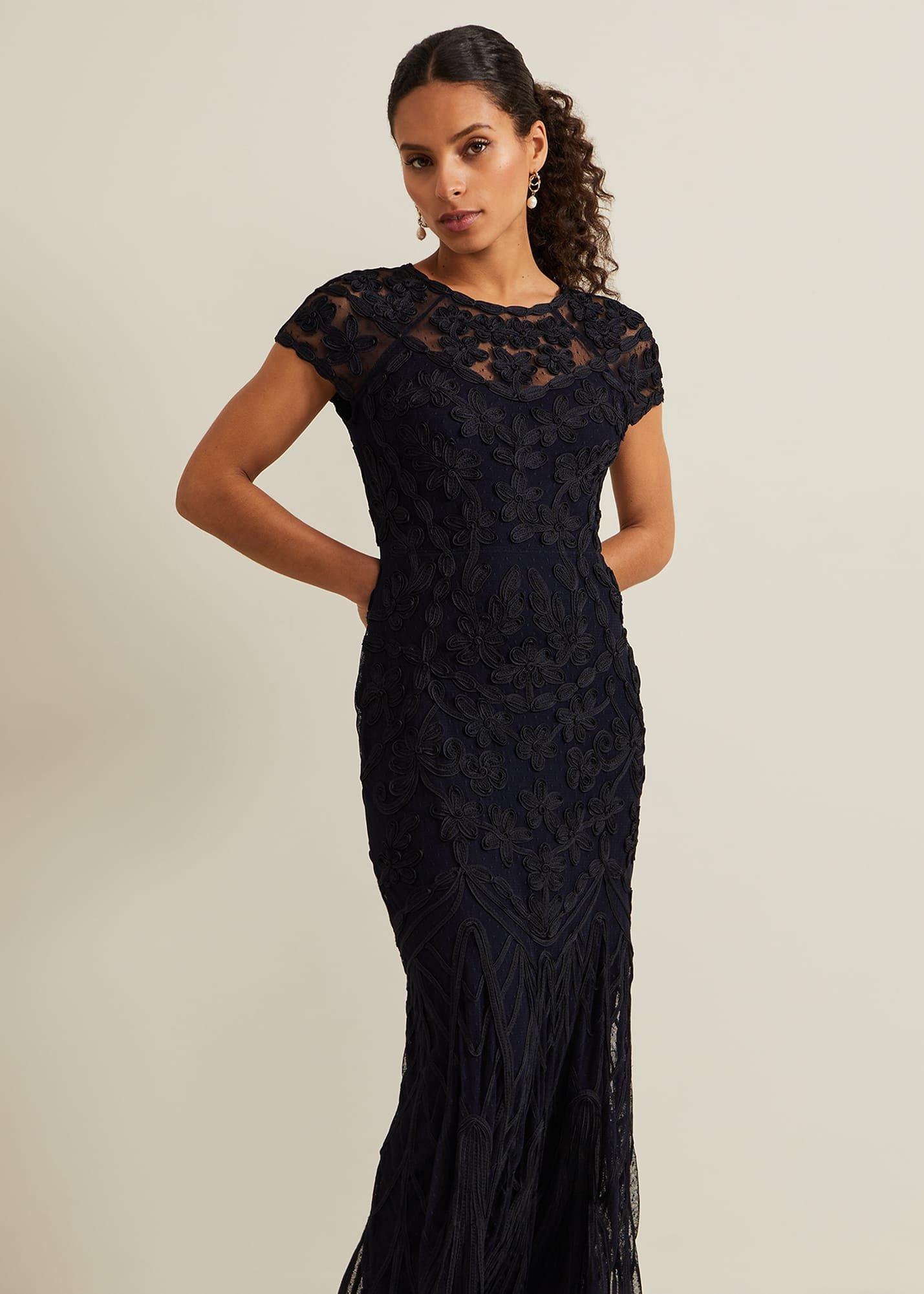 Petite Luana Tapework Maxi Dress