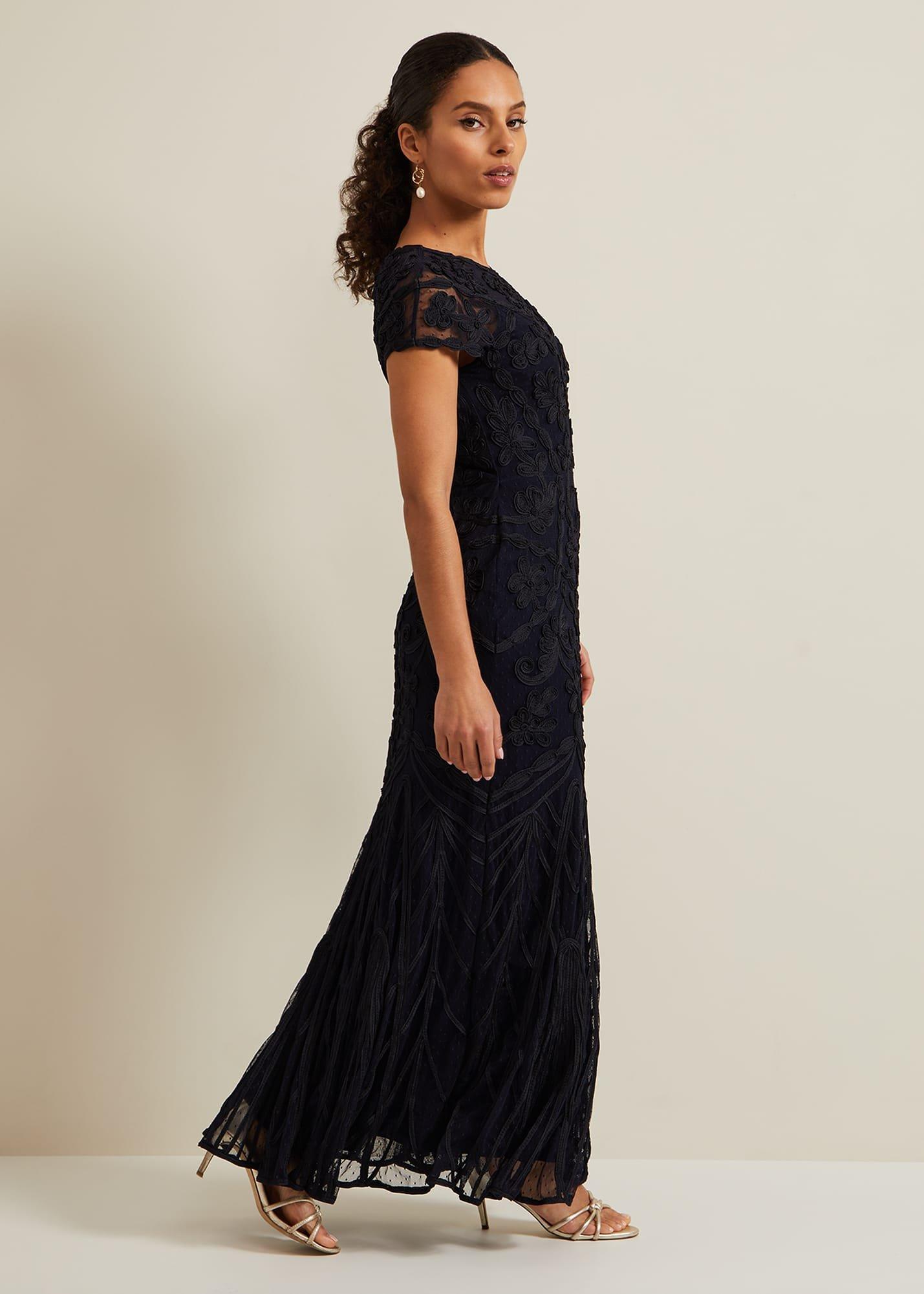 Petite Luana Tapework Maxi Dress