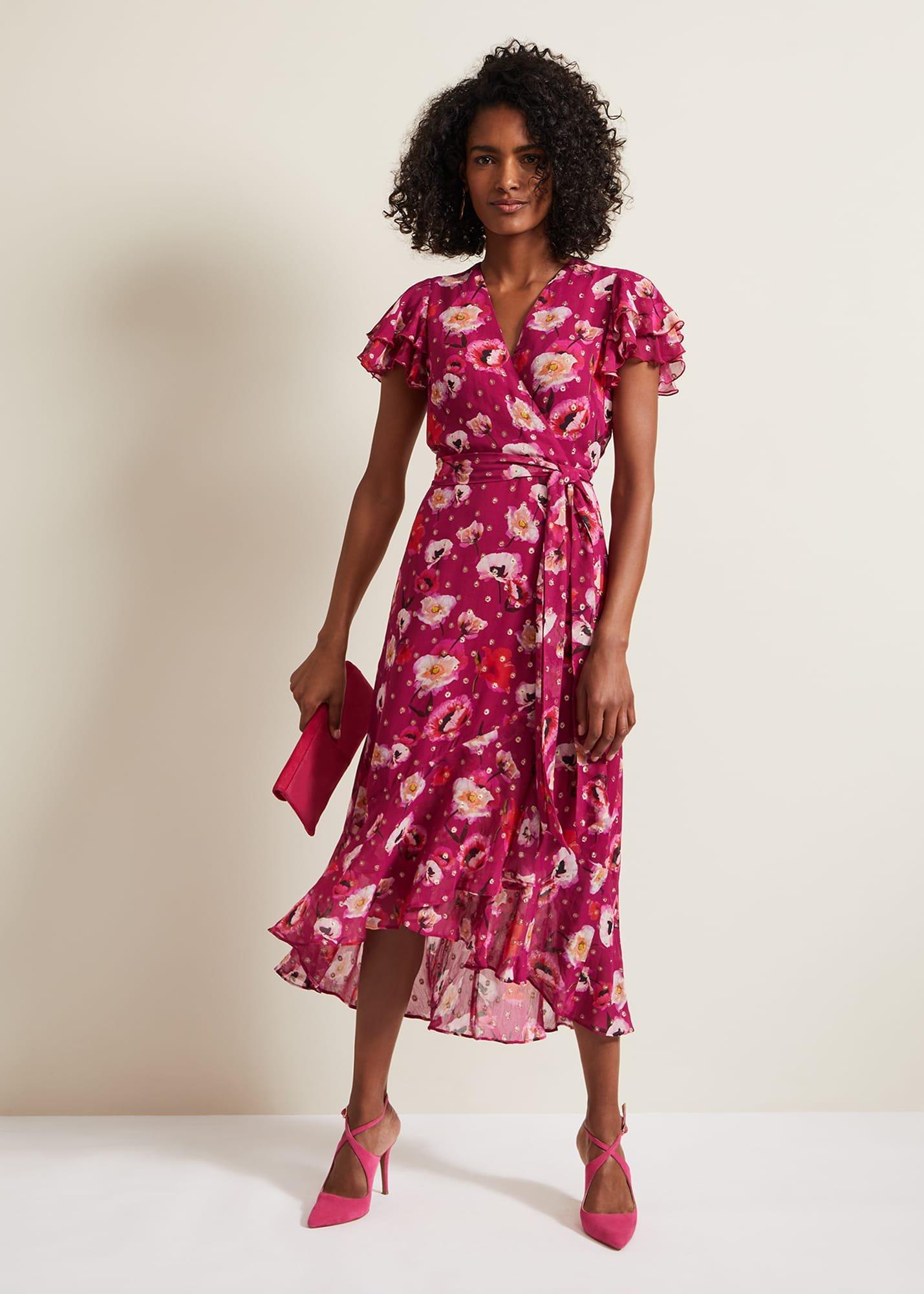 Nadine Ruffle Print Dress
