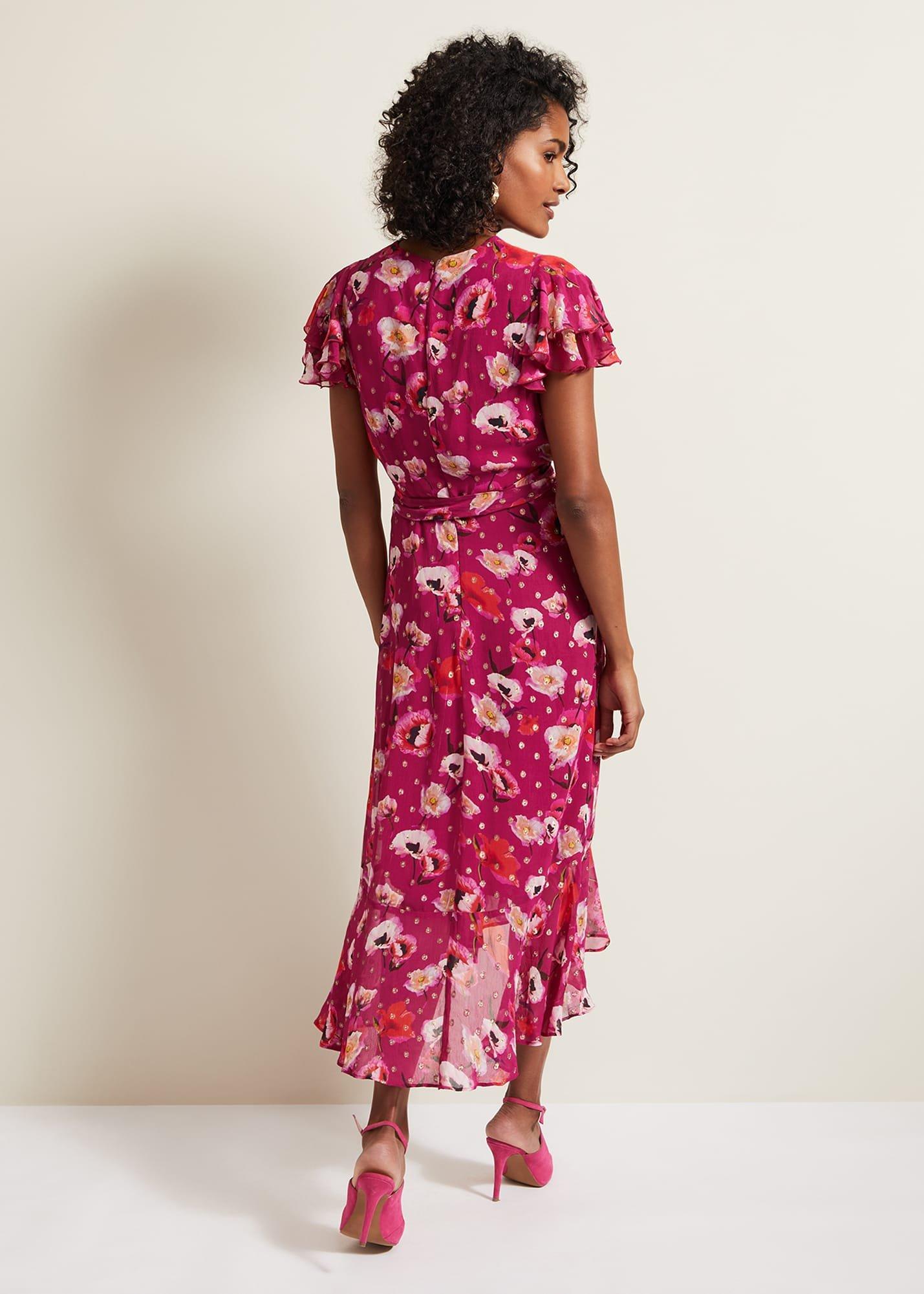 Nadine Ruffle Print Dress