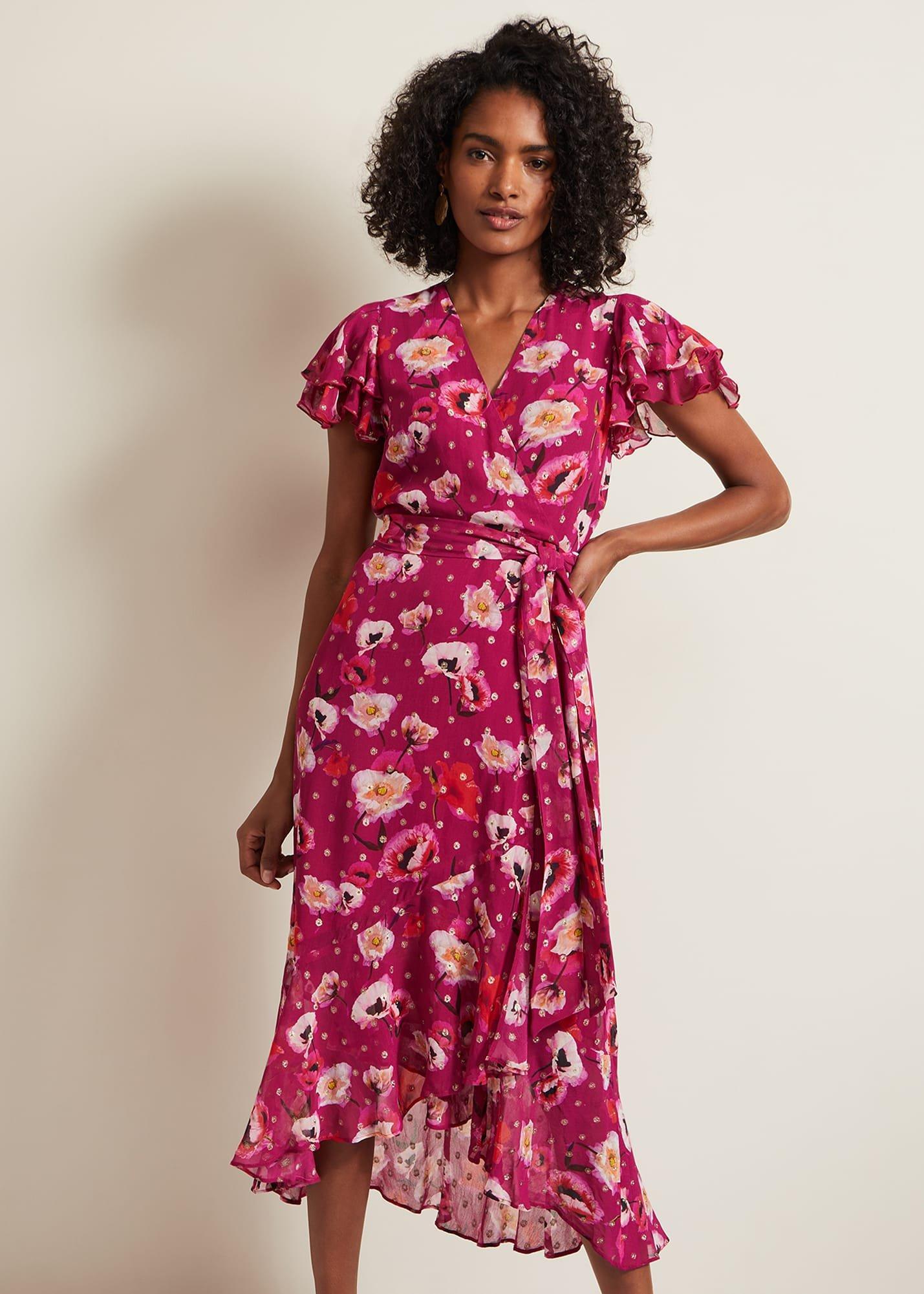 Nadine Ruffle Print Dress