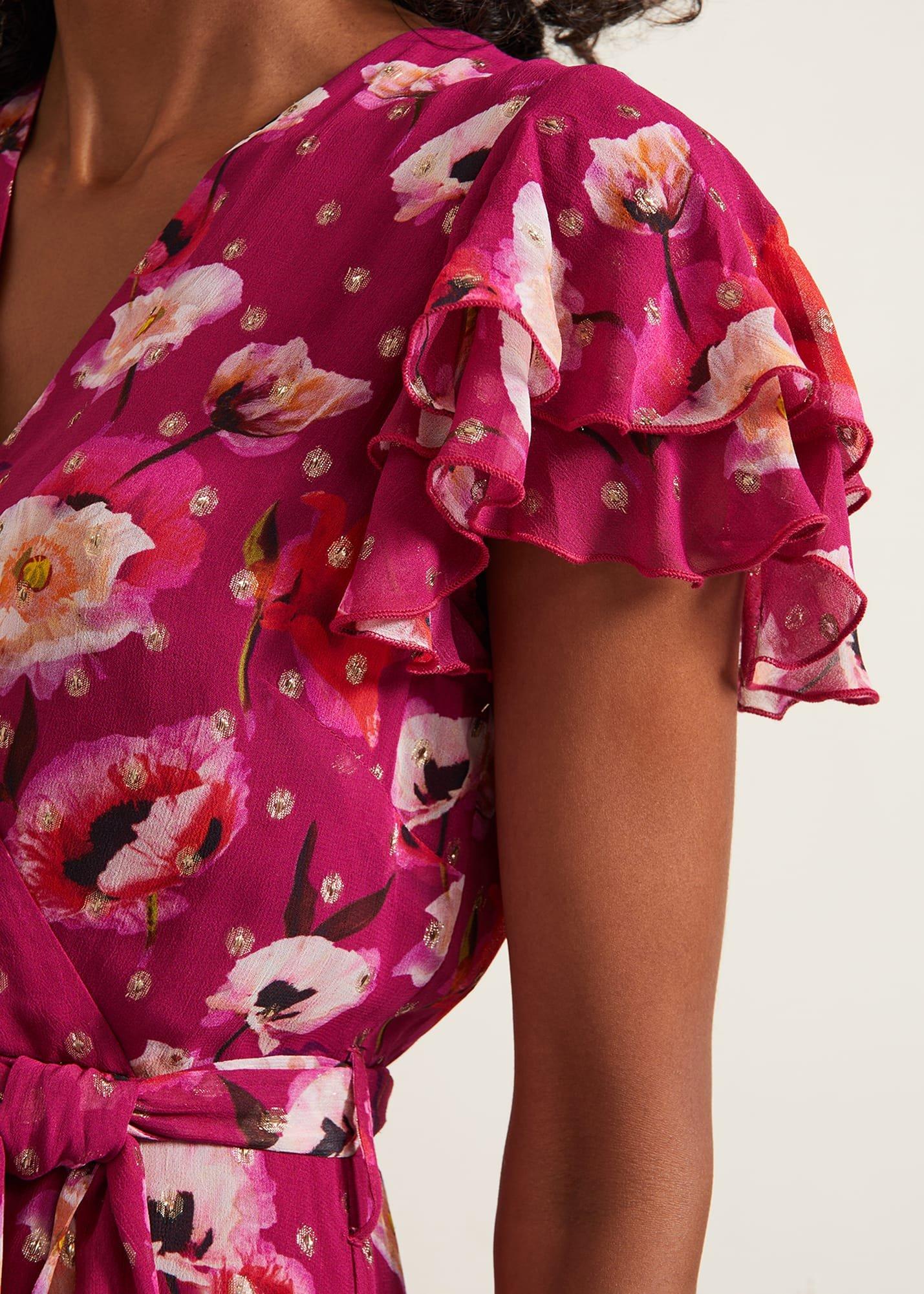 Nadine Ruffle Print Dress