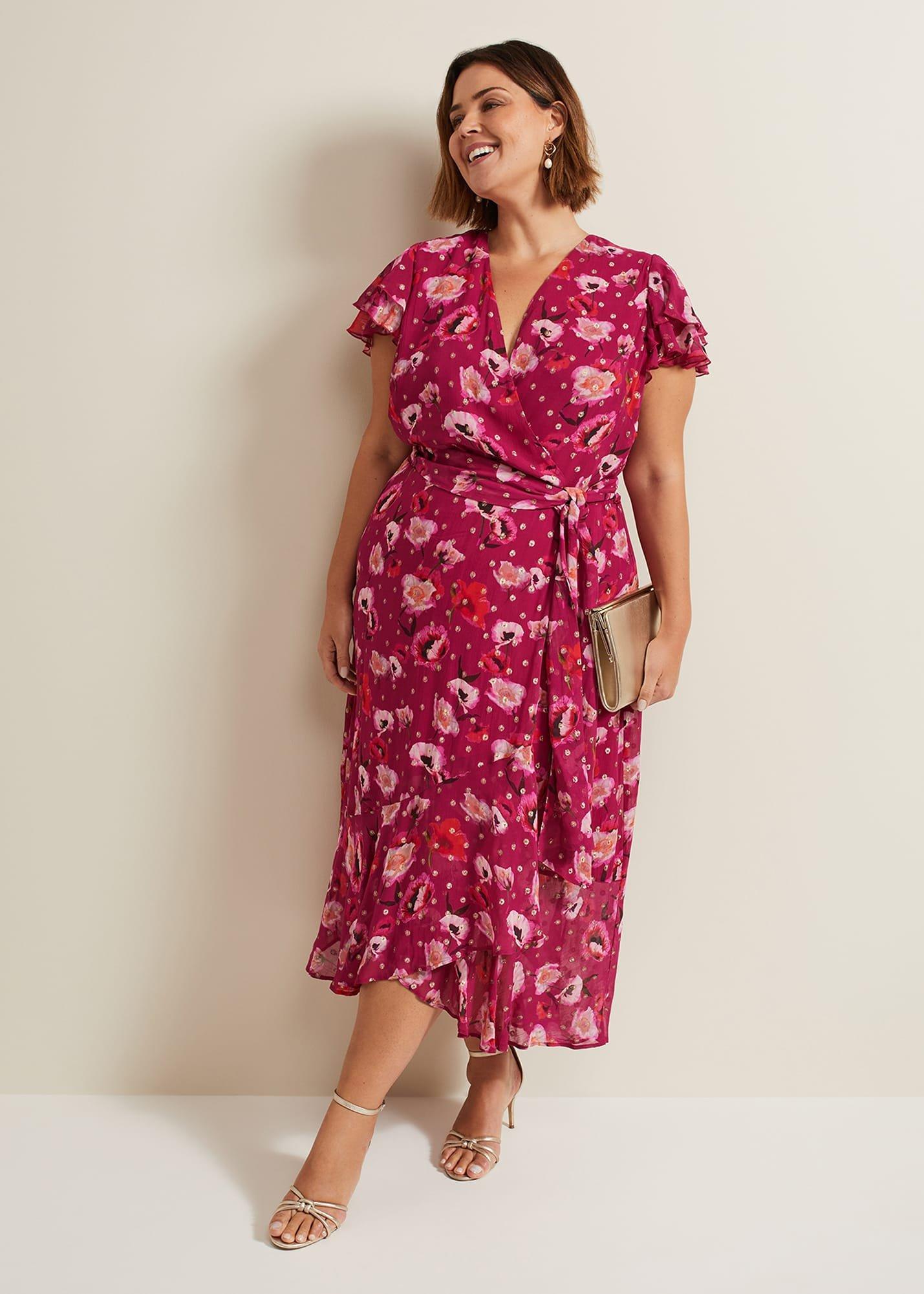 Nadine Ruffle Print Dress