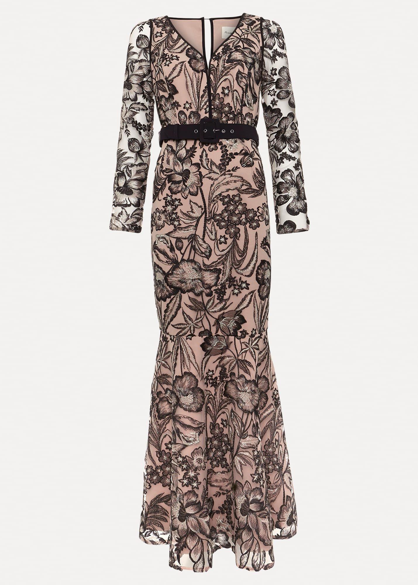 Nola V-Neck Embroidered Maxi Dress