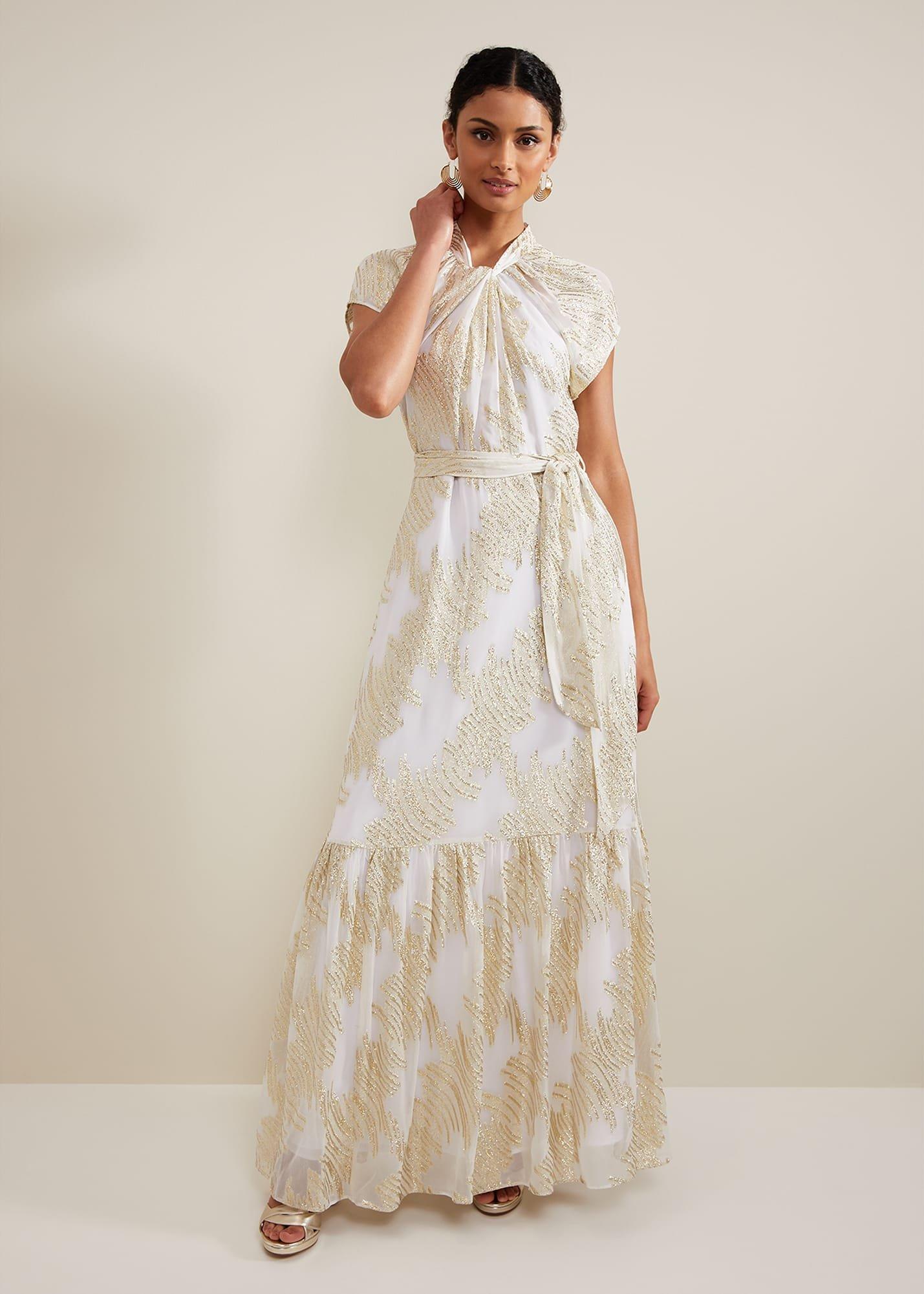Kerena Shimmer Maxi Dress