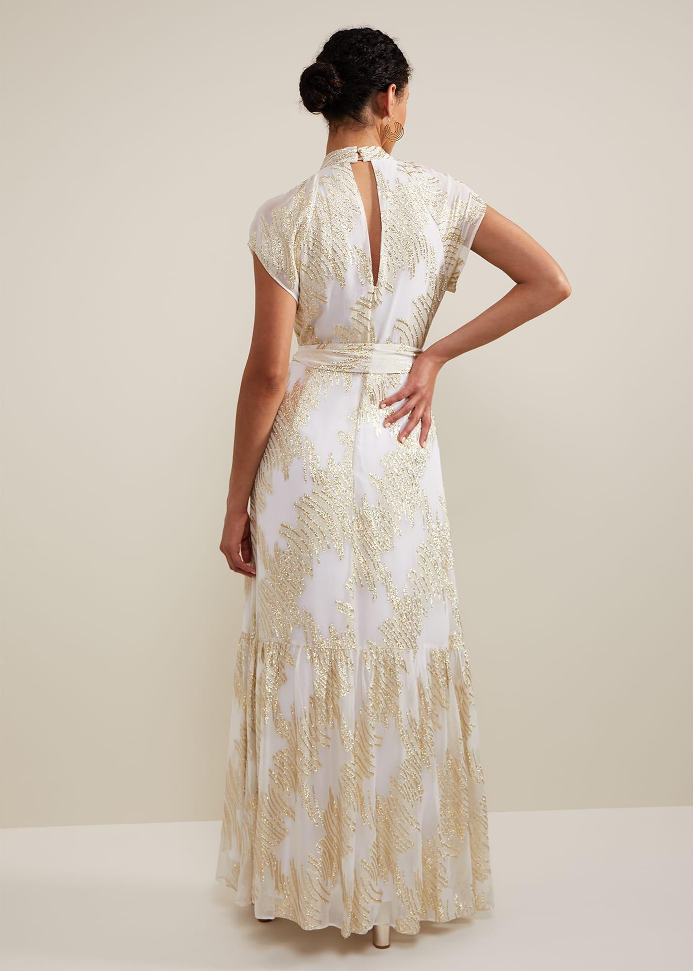 Kerena Shimmer Maxi Dress