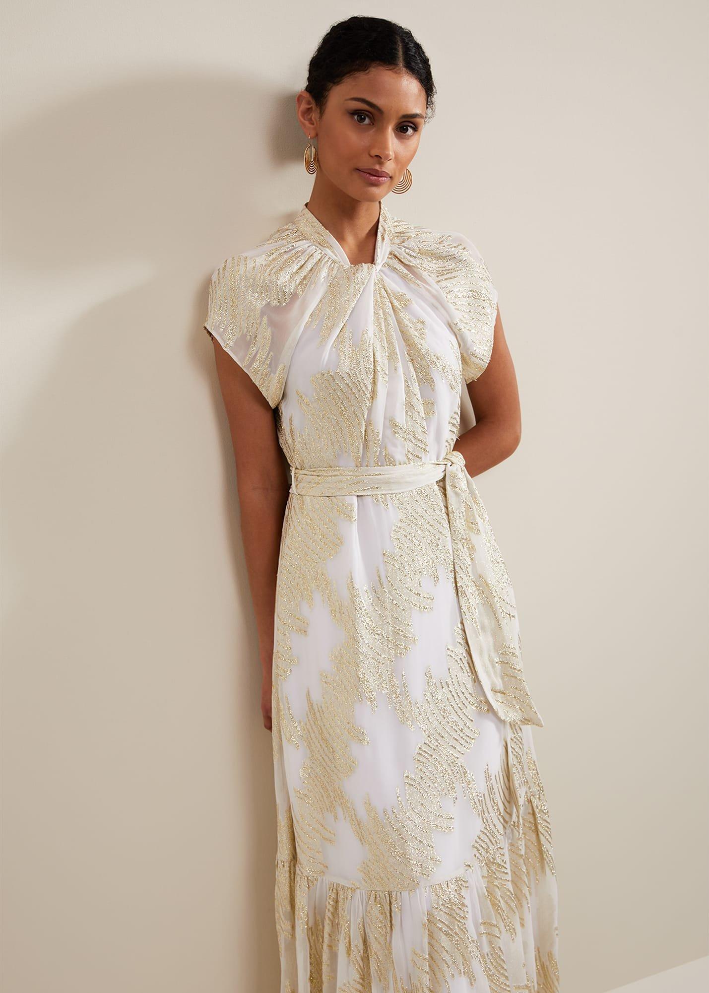 Kerena Shimmer Maxi Dress