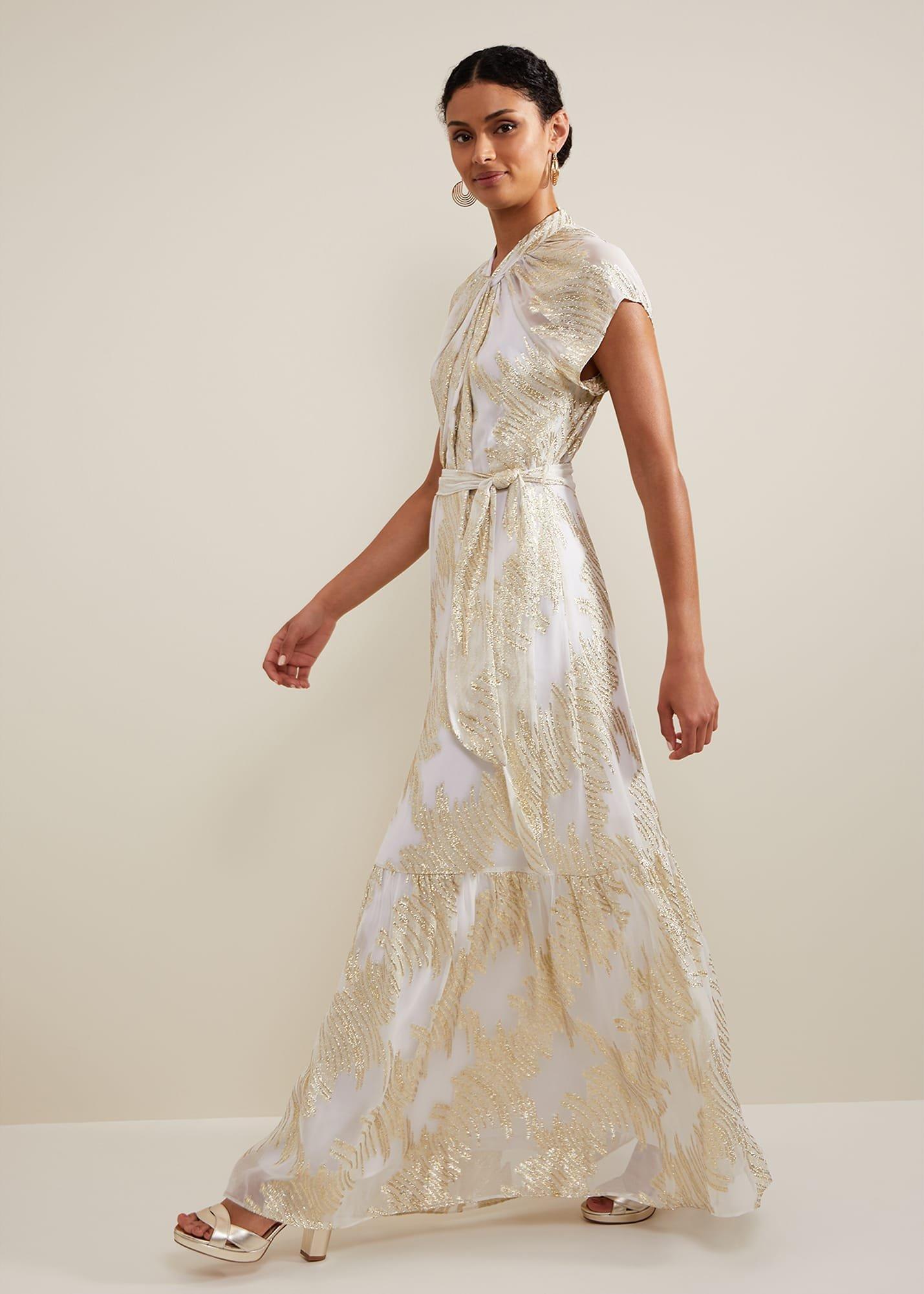 Kerena Shimmer Maxi Dress
