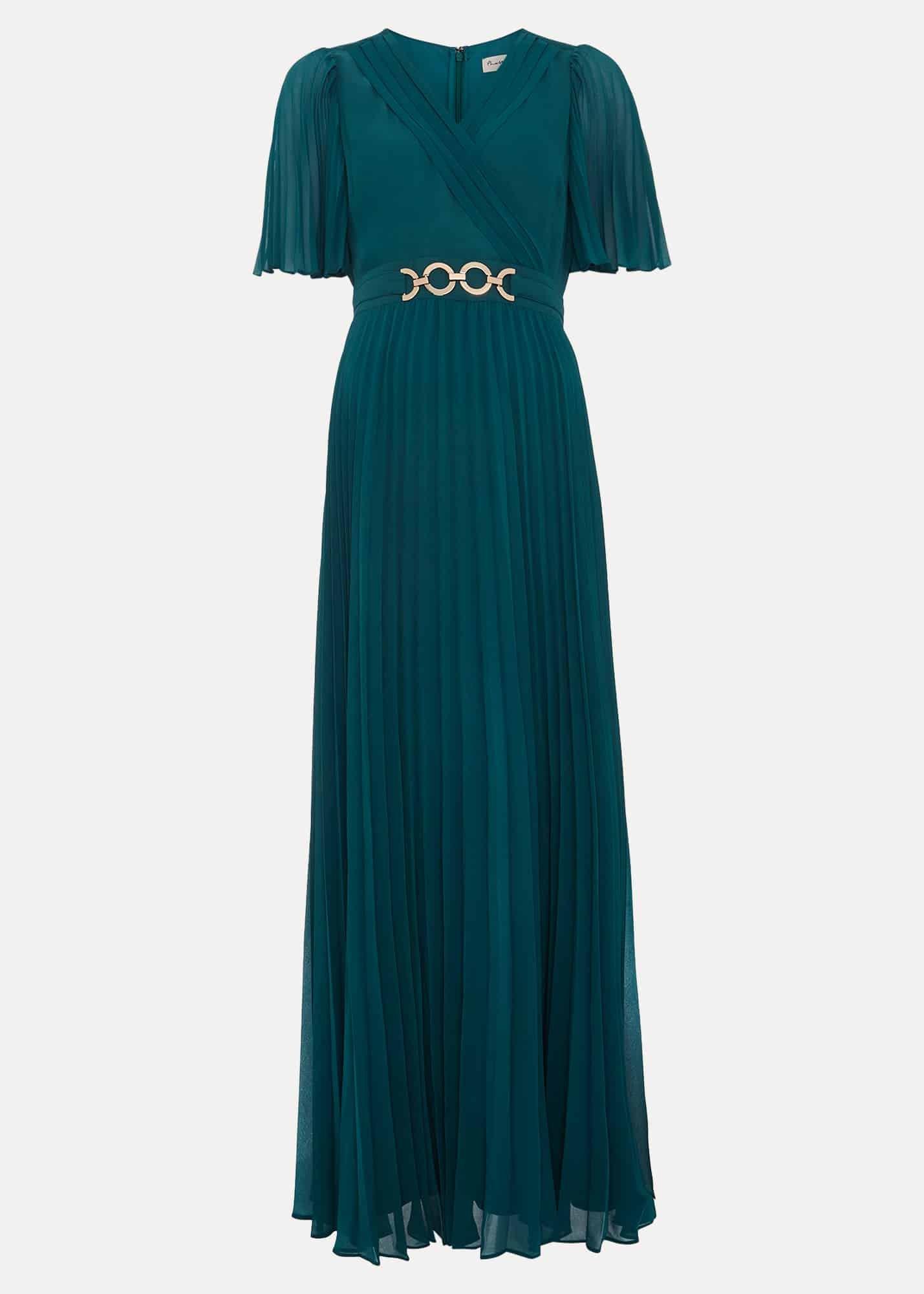 Yasmina Pleated Maxi Dress