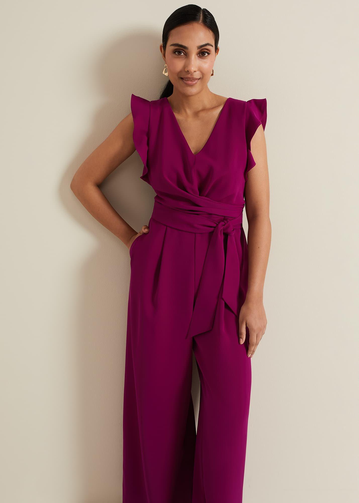 Petite Ayla Ruffle Jumpsuit