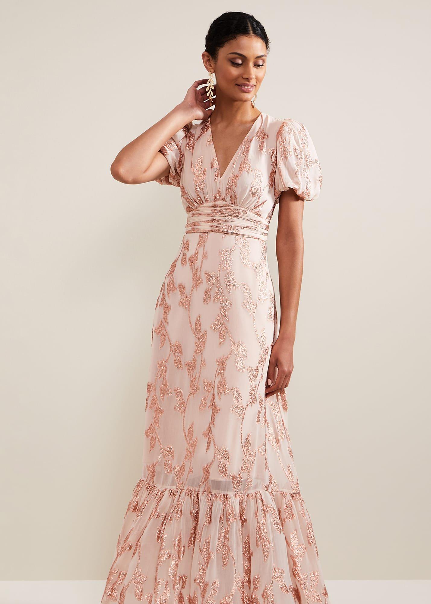Genette Jacquard Maxi Dress