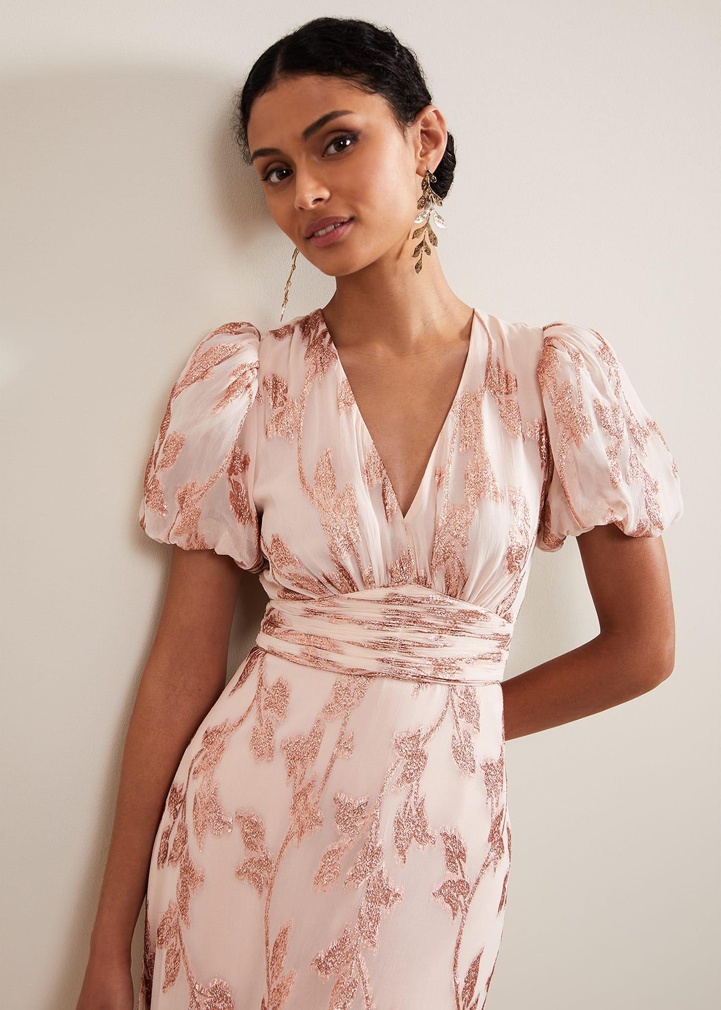 Genette Jacquard Maxi Dress