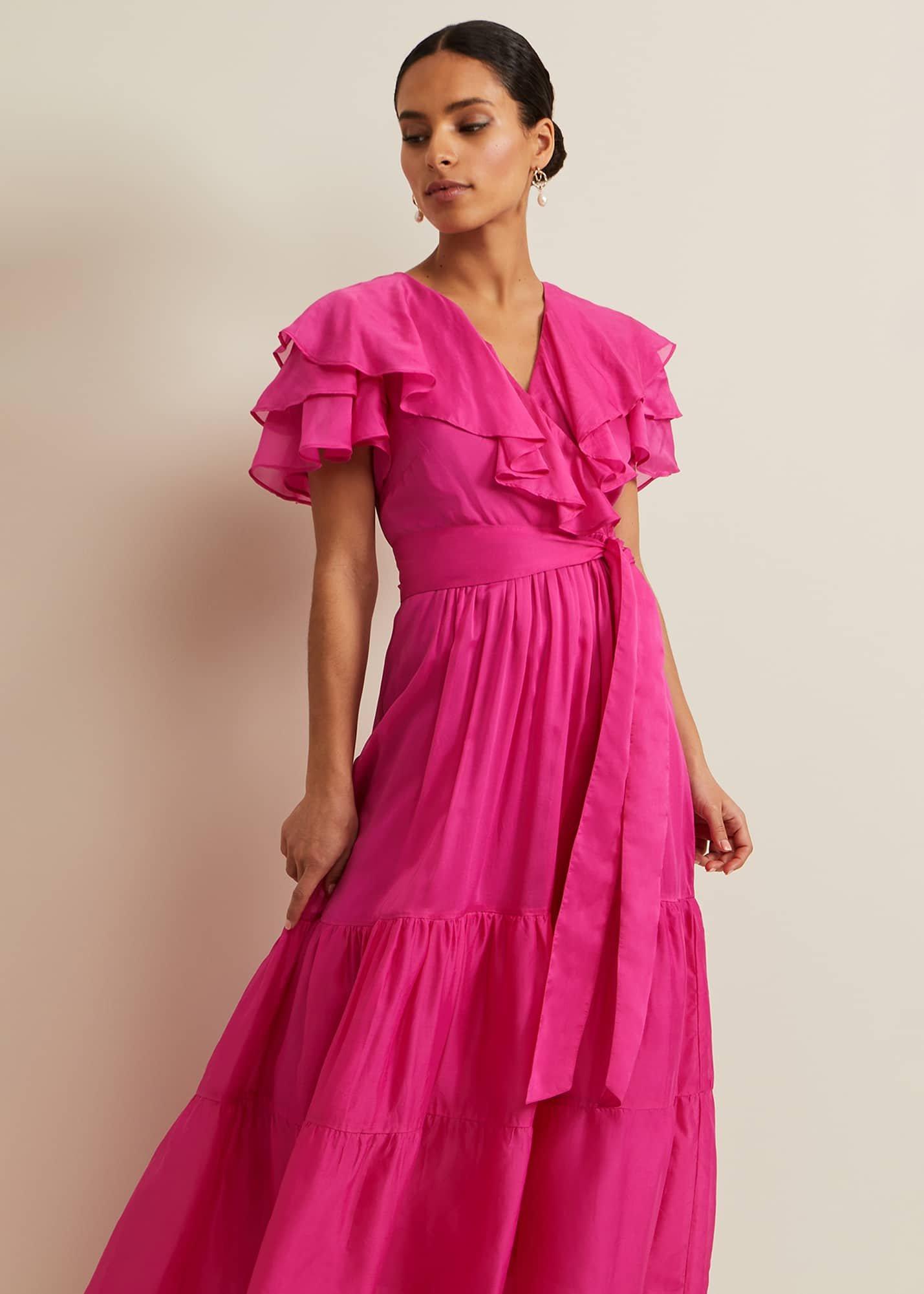 Petite Mabelle Organza Maxi Dress