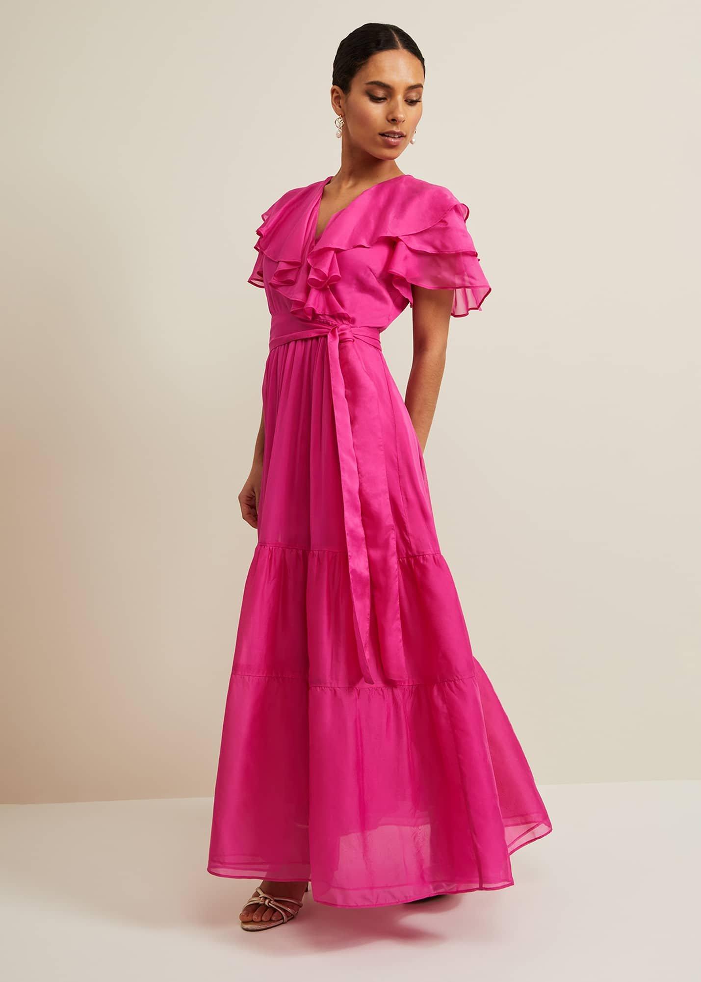Petite Mabelle Organza Maxi Dress