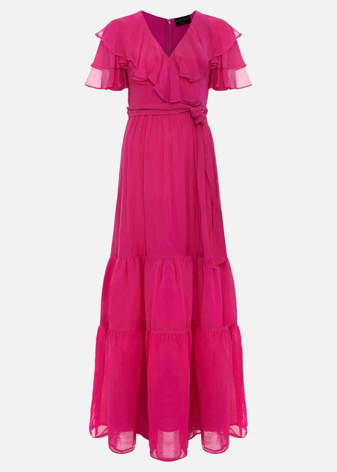 Petite Mabelle Organza Maxi Dress