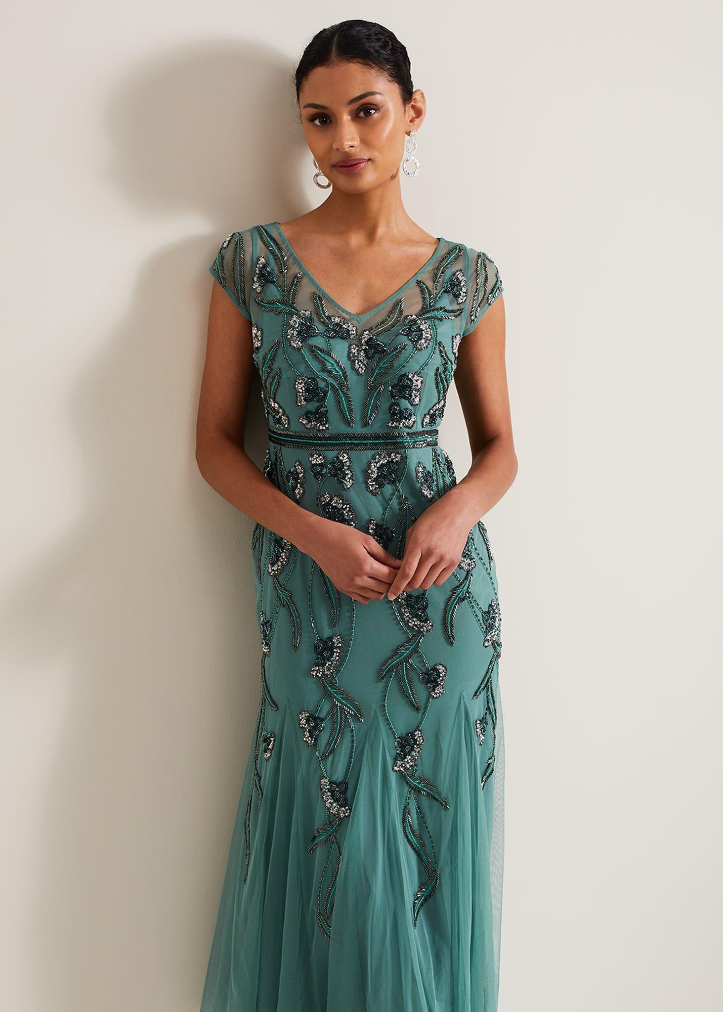 Evonne Beaded Maxi Dress