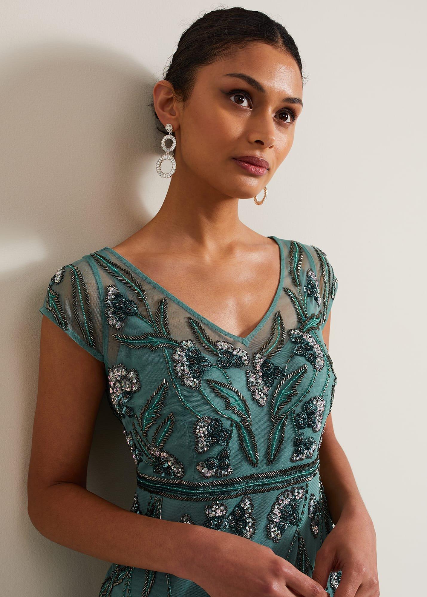 Evonne Beaded Maxi Dress