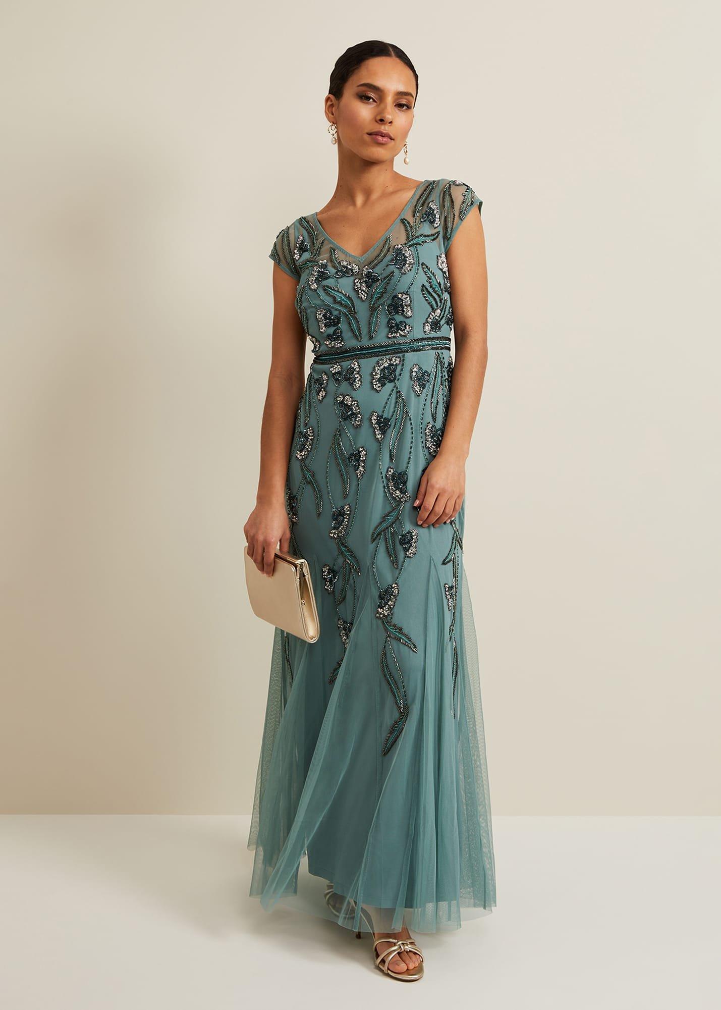 Petite Evonne Beaded Maxi Dress